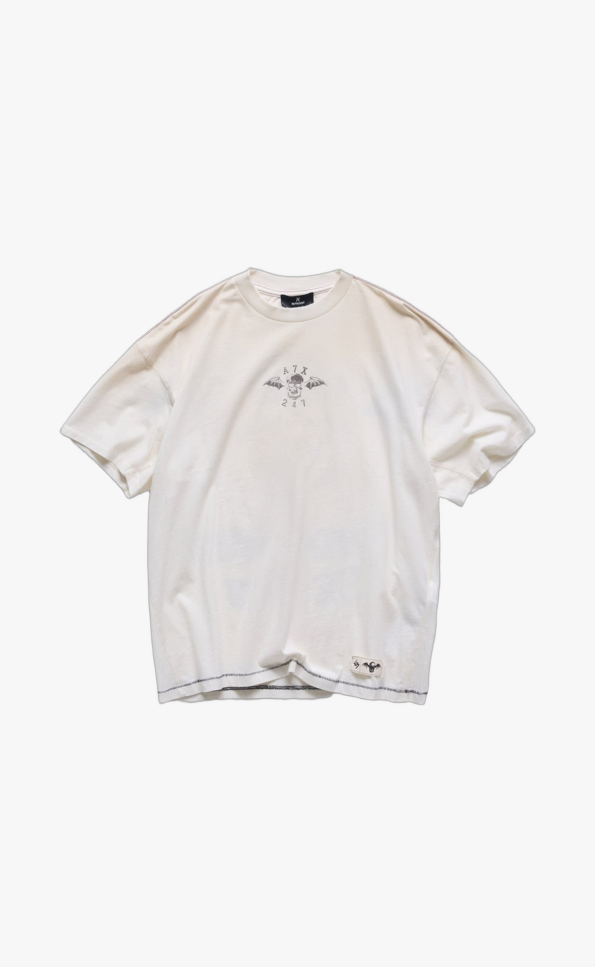 247 AVENGED SEVENFOLD DEATH BAT VINTAGE WHITE T-SHIRT