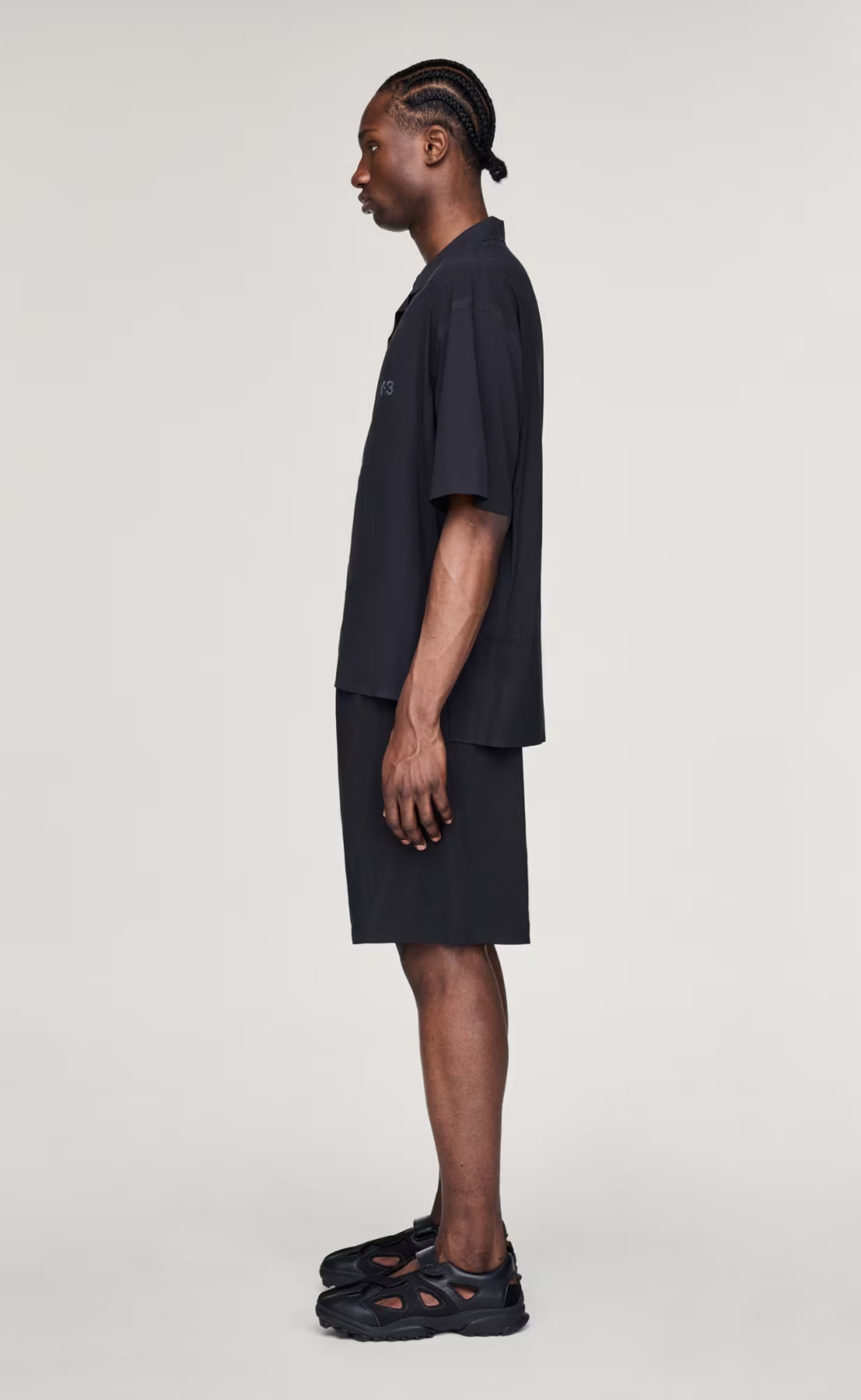 Y-3 ULTRALIGHT WOVEN BLACK SHORTS