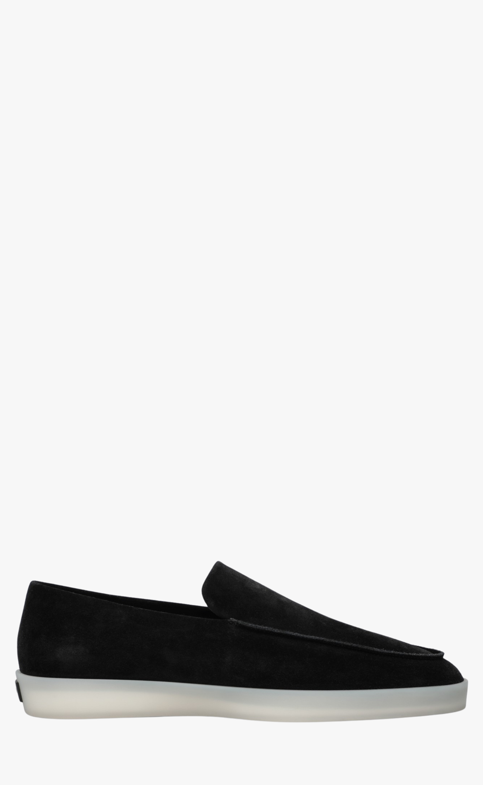 REVERSE SUEDE BLACK LOAFER