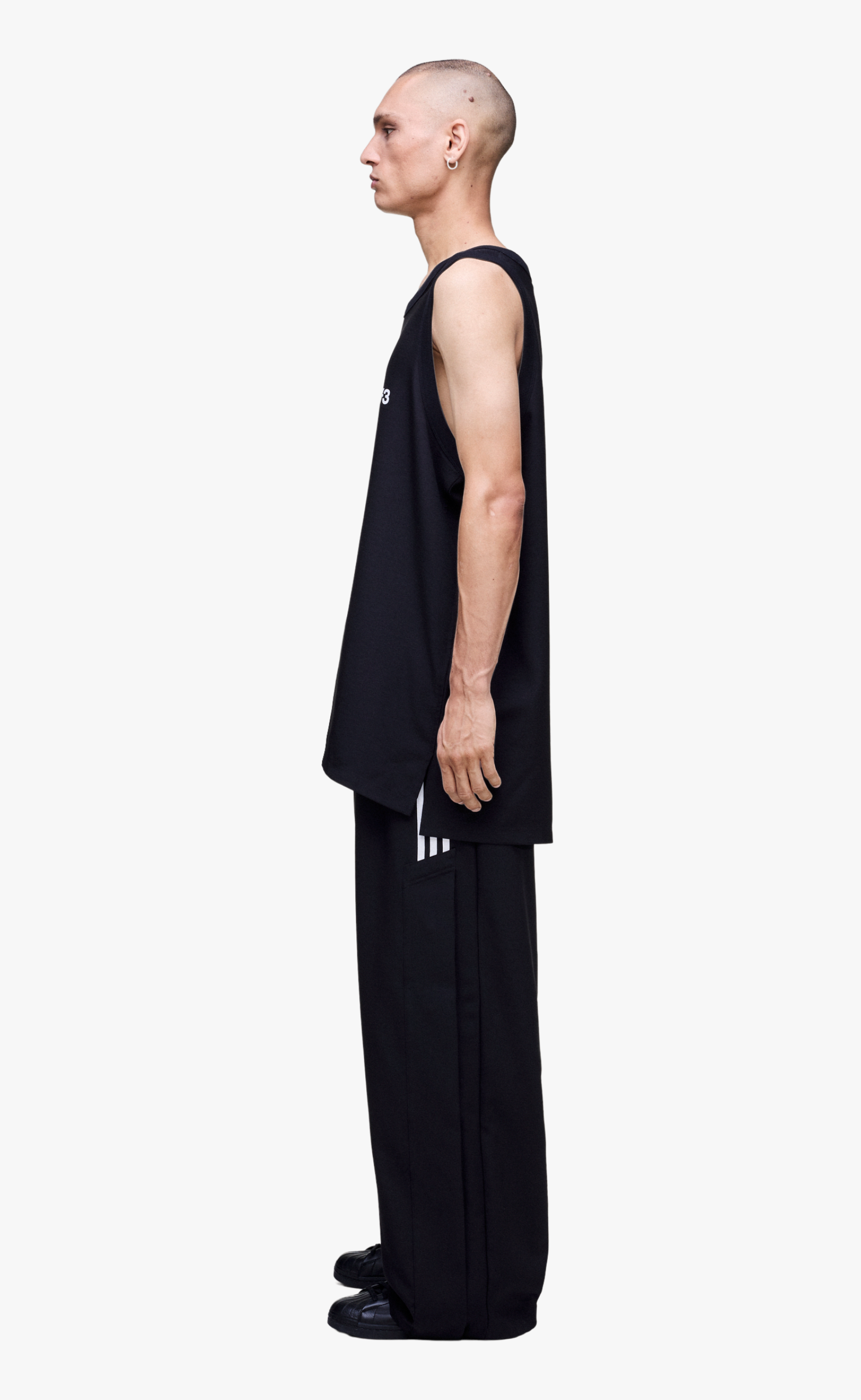 Y-3 ELEGANT BASKETBALL BLACK TANK TOP