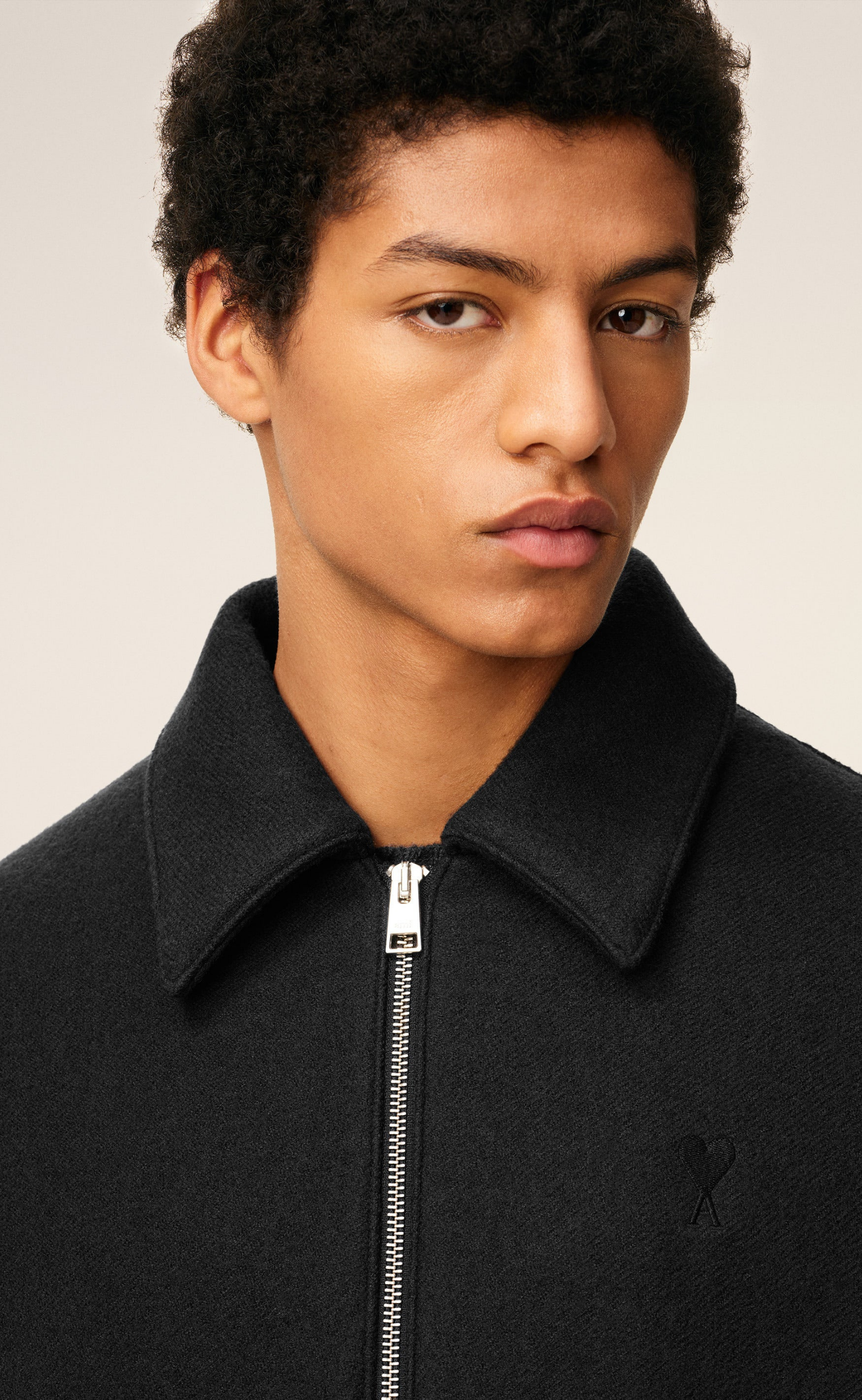 AMI DE COEUR PADDED ZIPPED ANTHRACITE JACKET