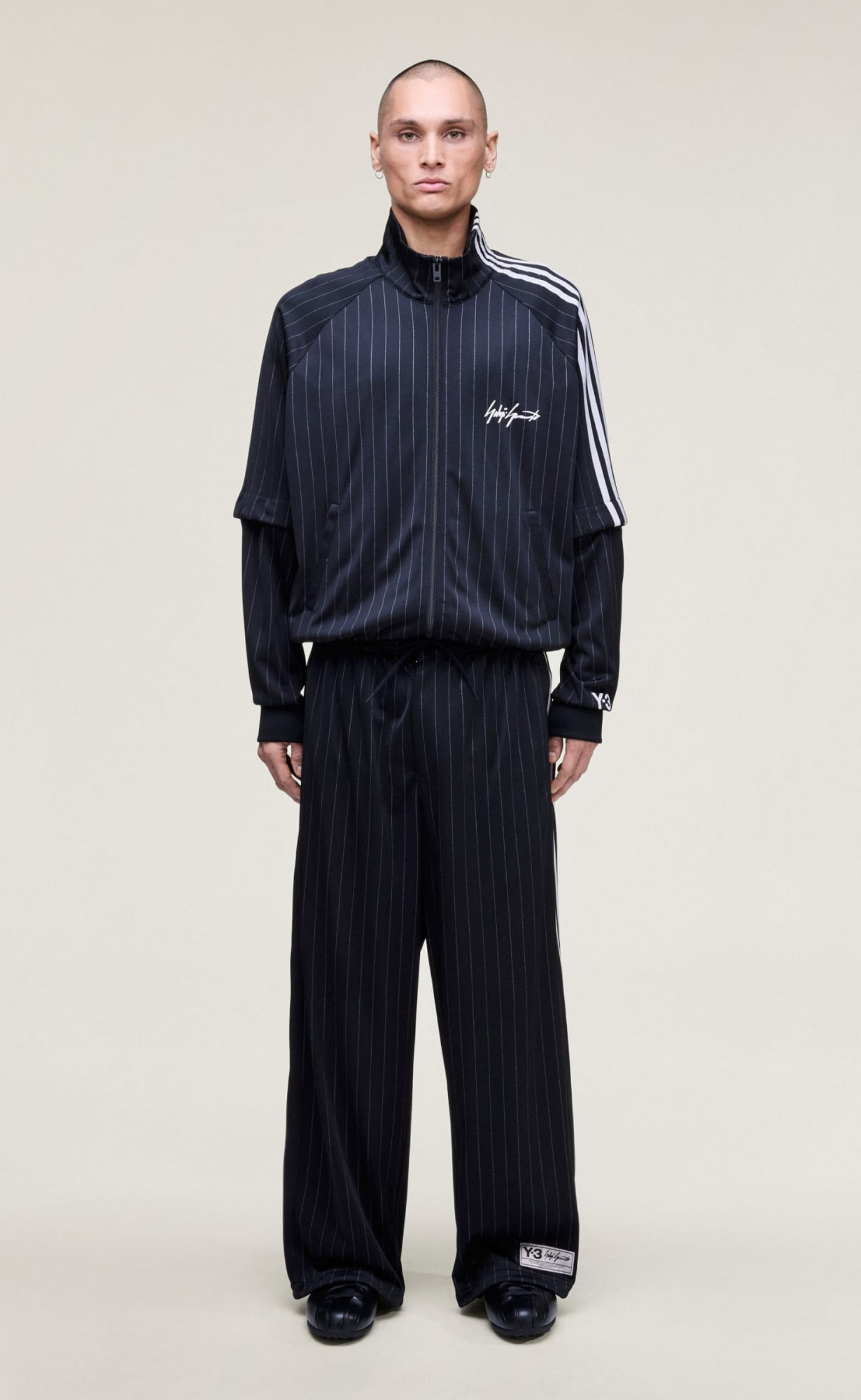 Y-3 BASKETBALL BLACK TRACK PANTS