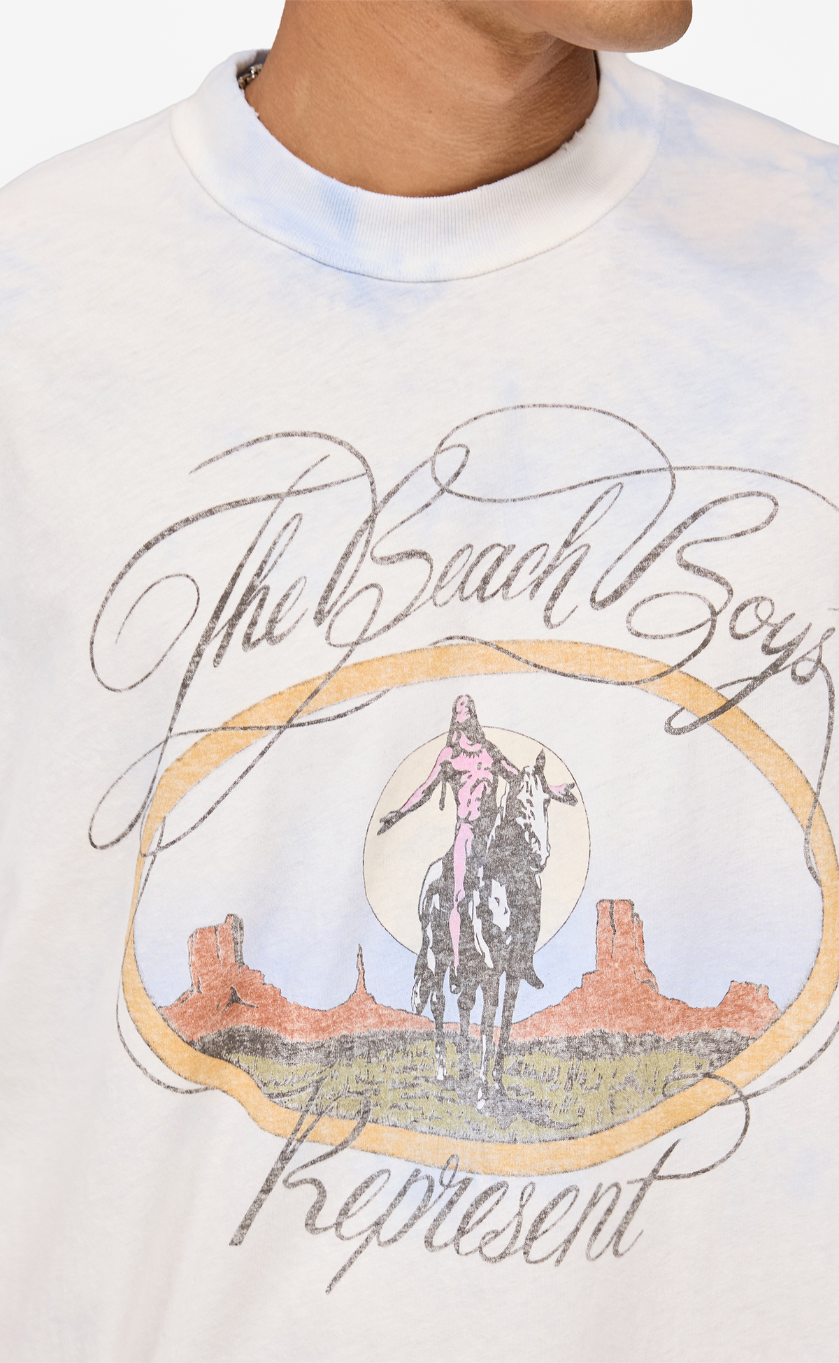 BEACH BOYS SCRIPT BLUE TIE DYE T-SHIRT