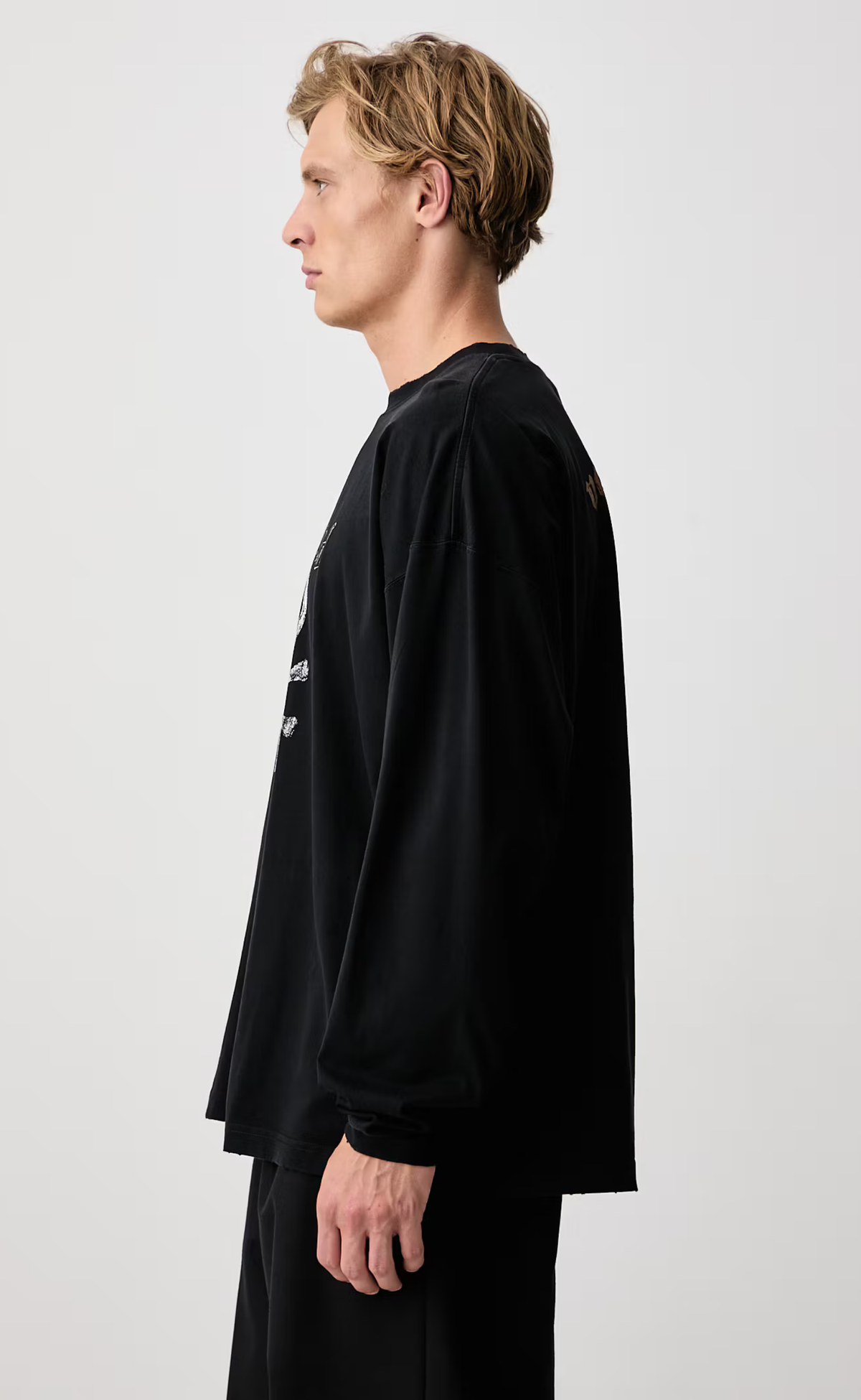 VETEMENTS X MOTORHEAD SKULL WASHED BLACK LONGSLEEVE