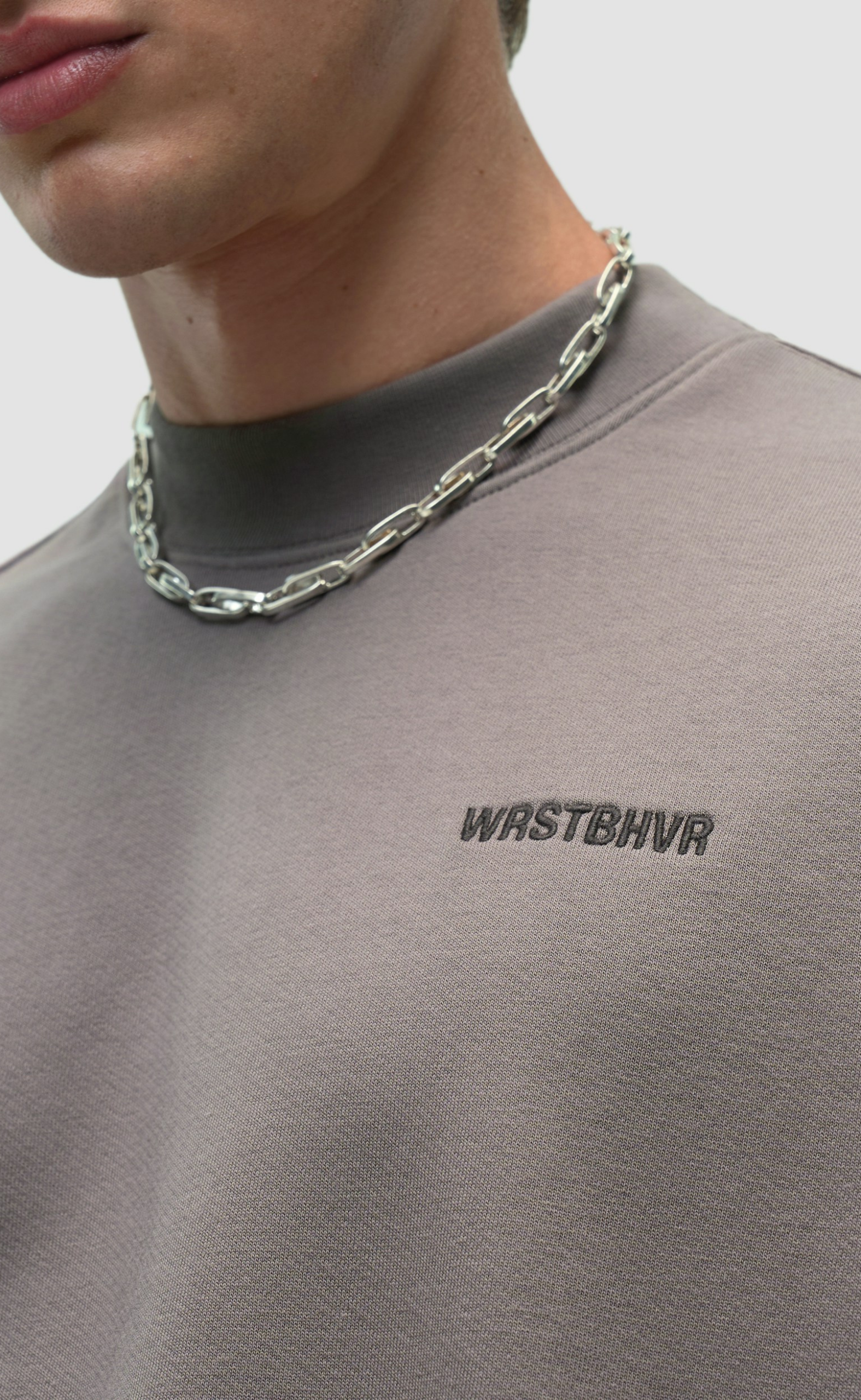 NENI SWEATDARK GULL GRAY CREWNECK