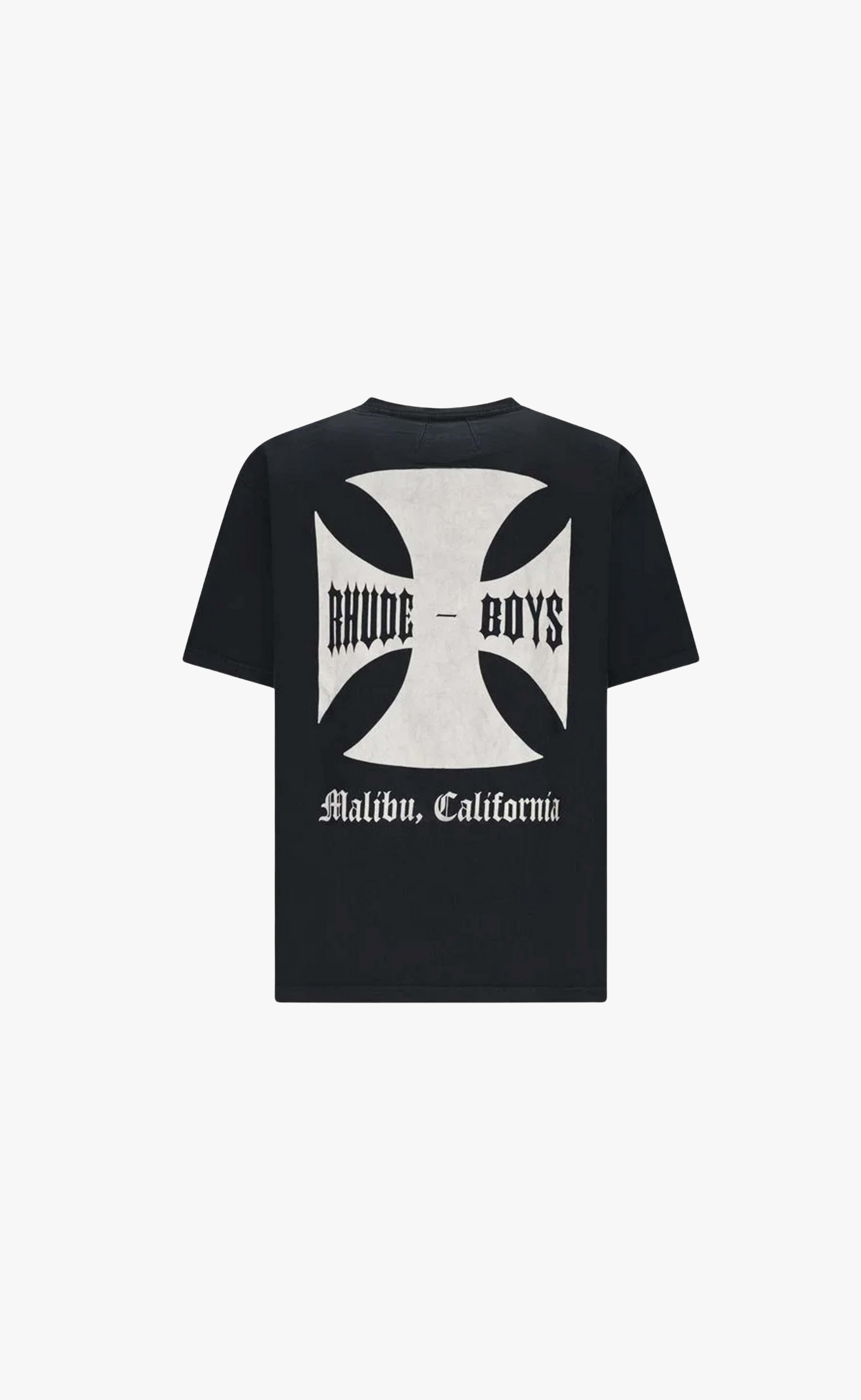 RHUDE BOYS VINTAGE BLACK T-SHIRT