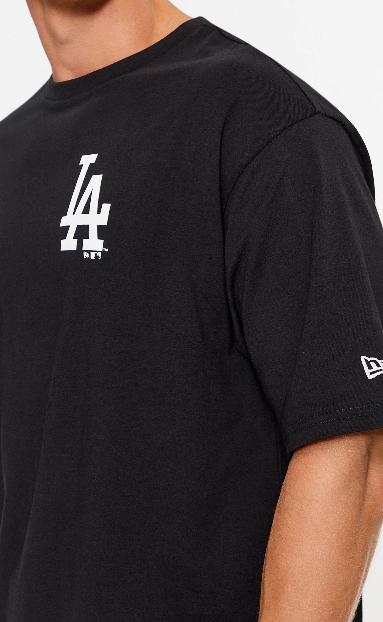 LA DODGERS MLB ESSENTIALS LC OS BLACK T-SHIRT