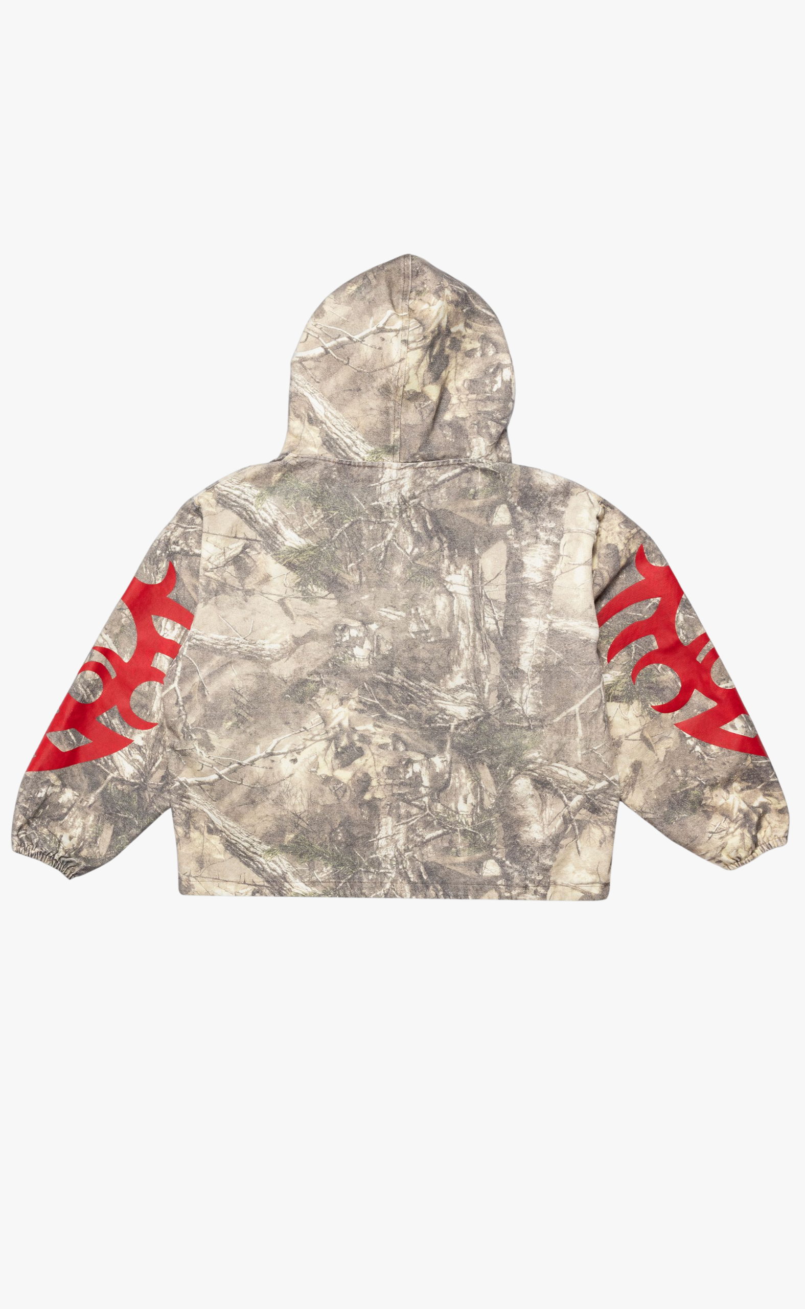 HUNT CANVAS PONCHO CAMO HOODIE