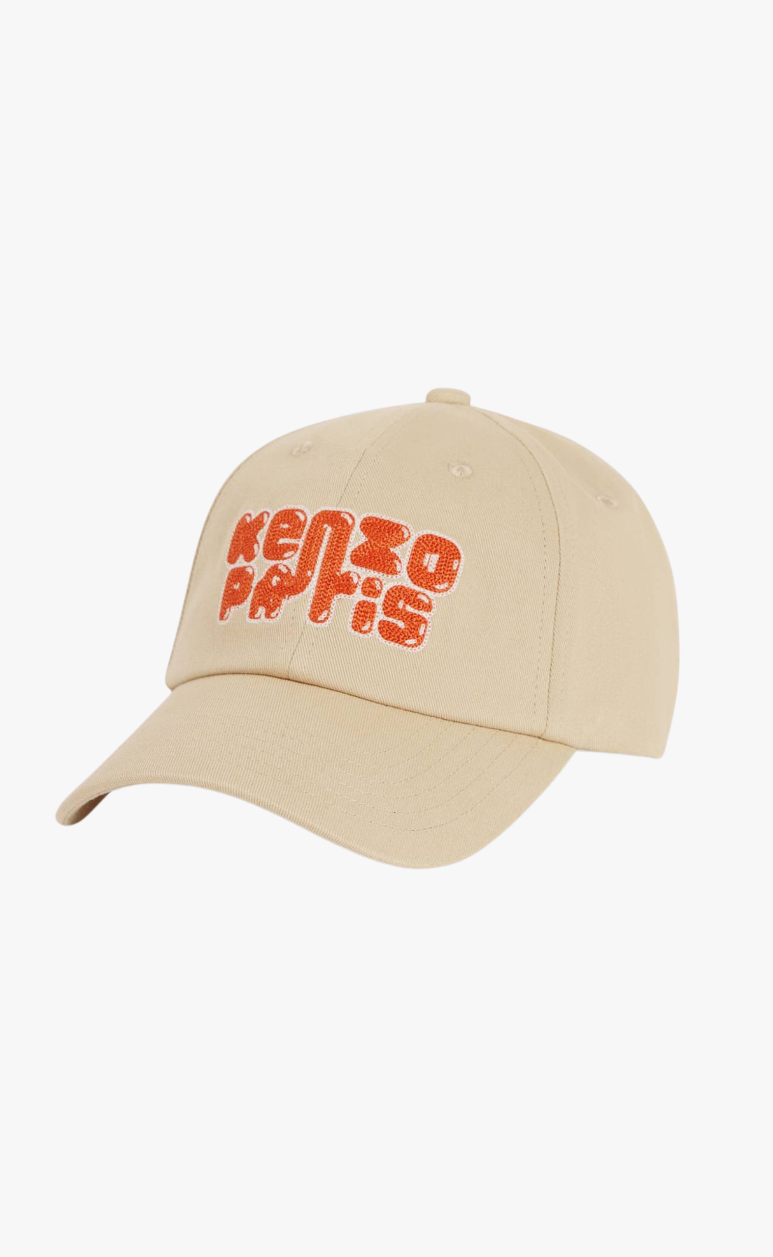 KENZO ELEPHANT LOGO' EMBROIDERED BEIGE HAT
