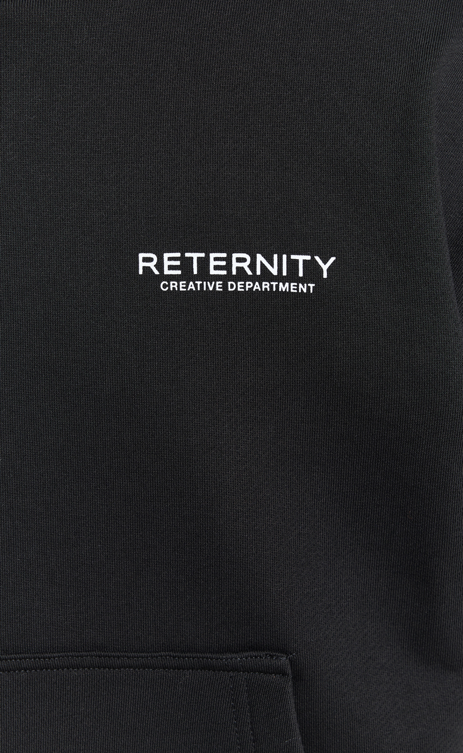 CREATIVE DEPT ZIP BLACK HOODIE