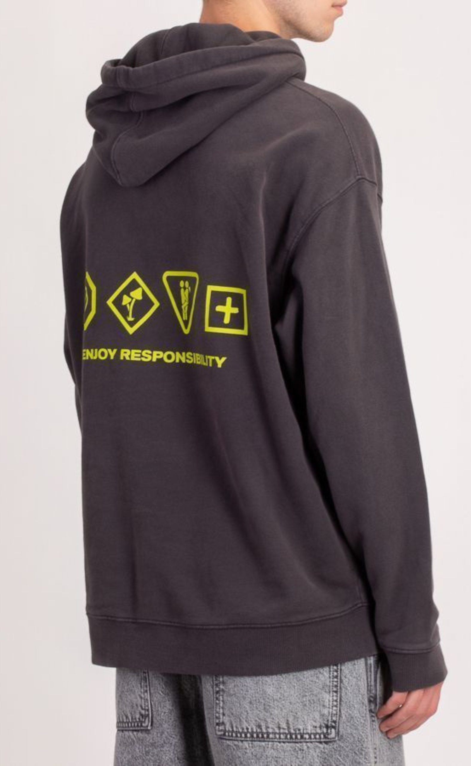 ENJOY BIGGIE FADED BLACK HOODIE