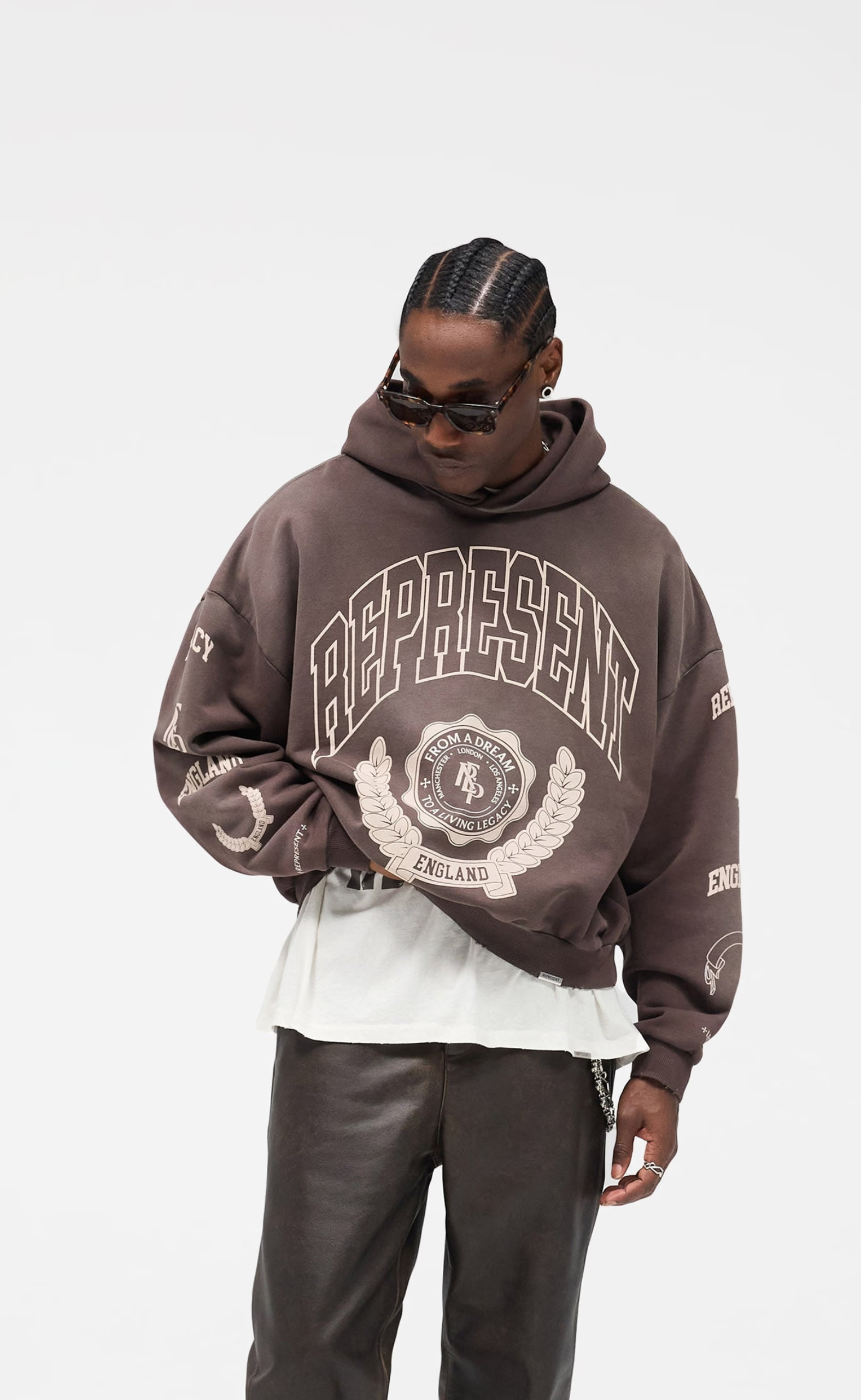 REPRESENT LEGACY CREST NERO HOODIE