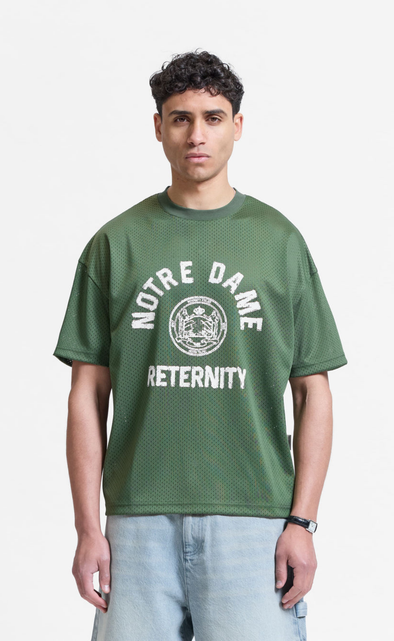 NOTRE DAME MESH GREEN T-SHIRT