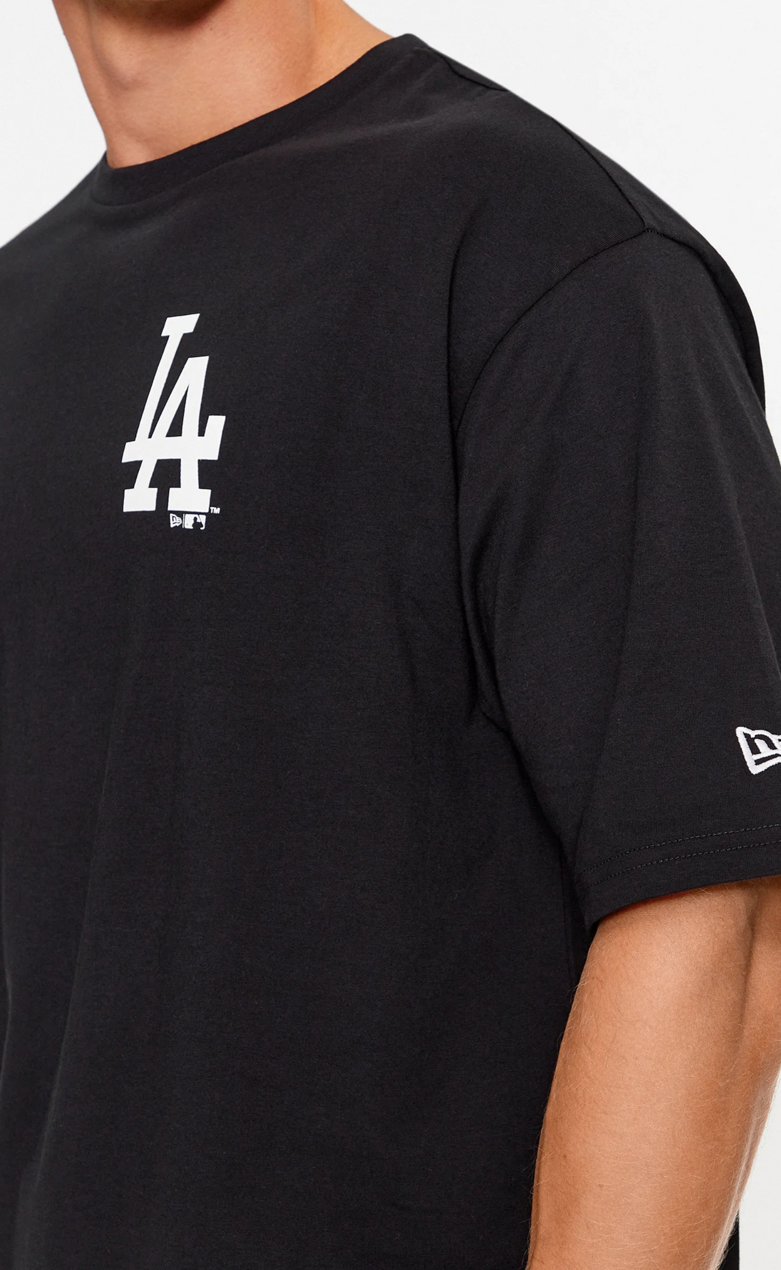 LA DODGERS MLB ESSENTIALS LC OS BLACK T-SHIRT