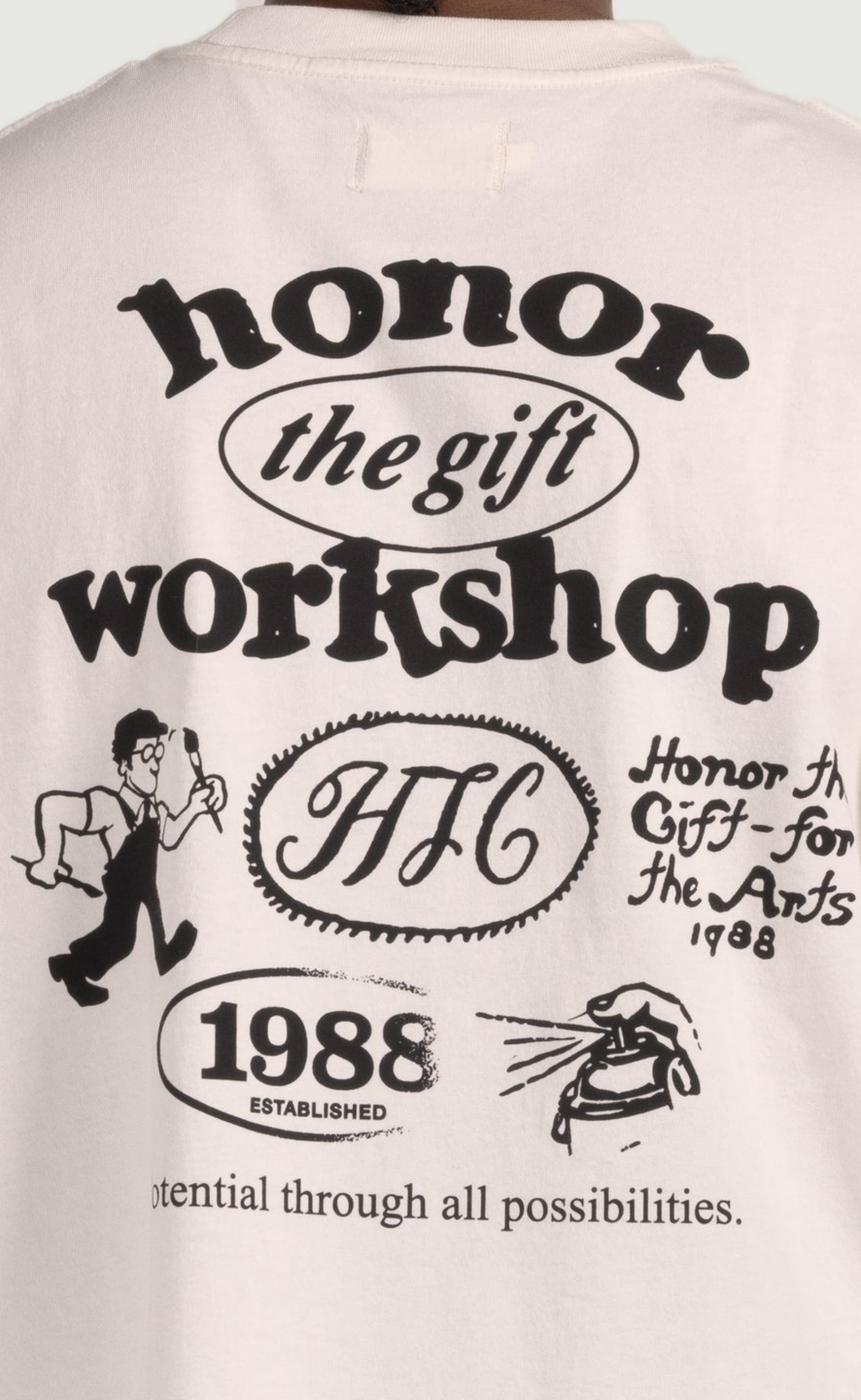 HONOR WORKSHOP BONE T-SHIRT