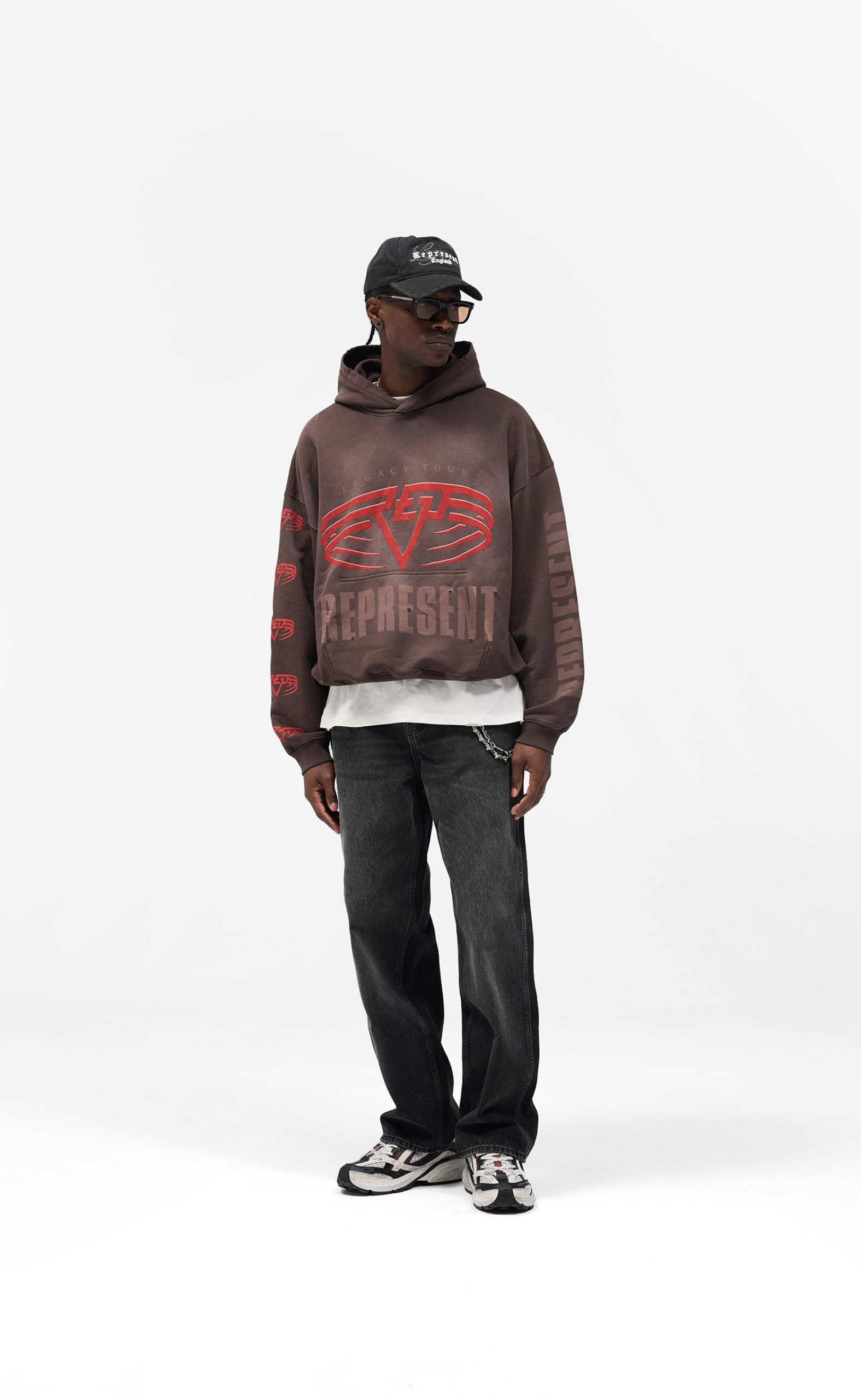 REPRESENT LIVING LEGACY TOUR NERO HOODIE