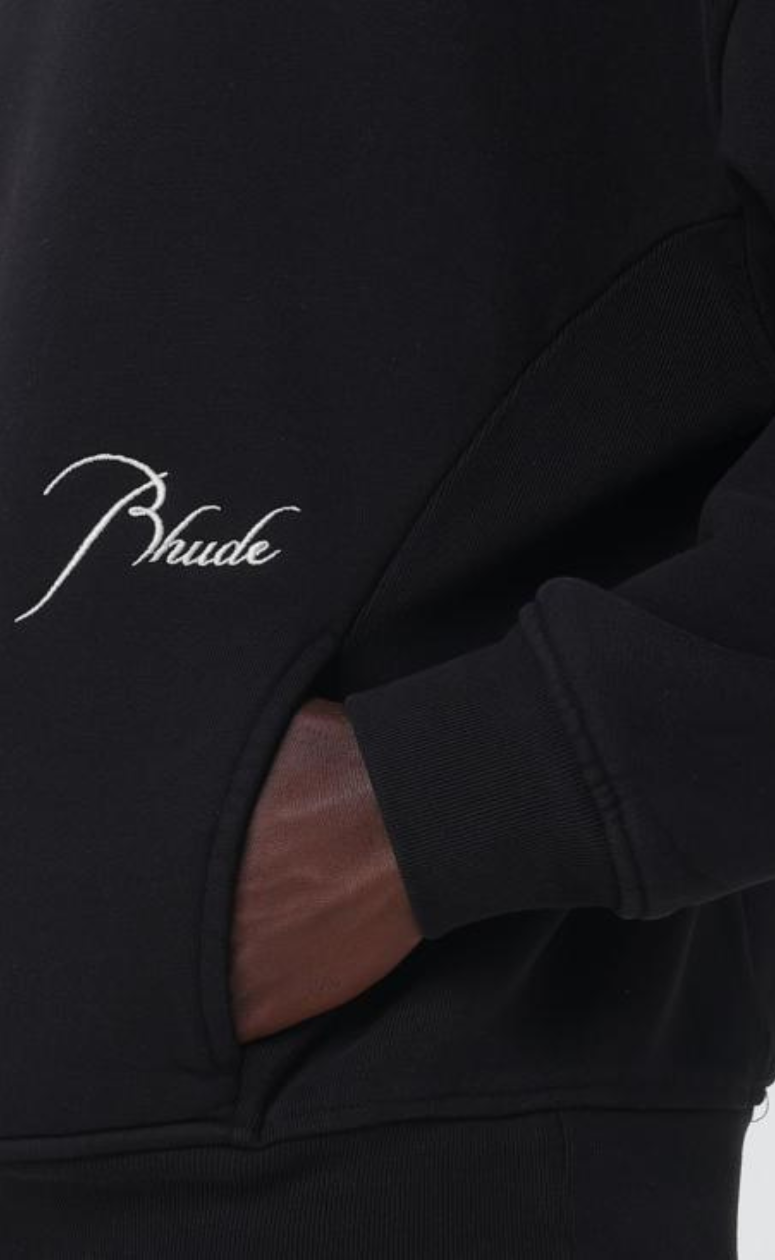 CLASSIQUE BOTTOM LOGO BLACK CREWNECK
