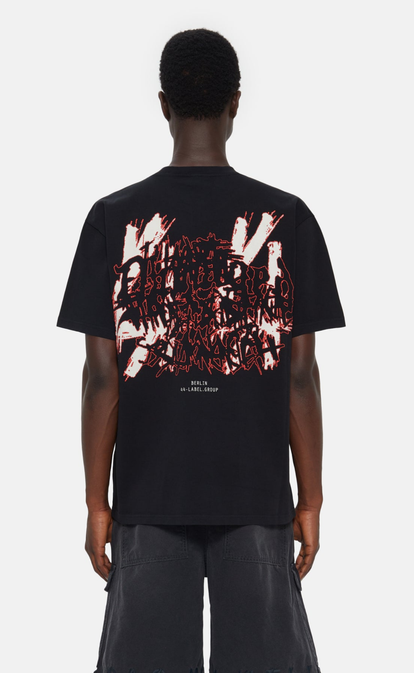 DAMAGE BLACK T-SHIRT