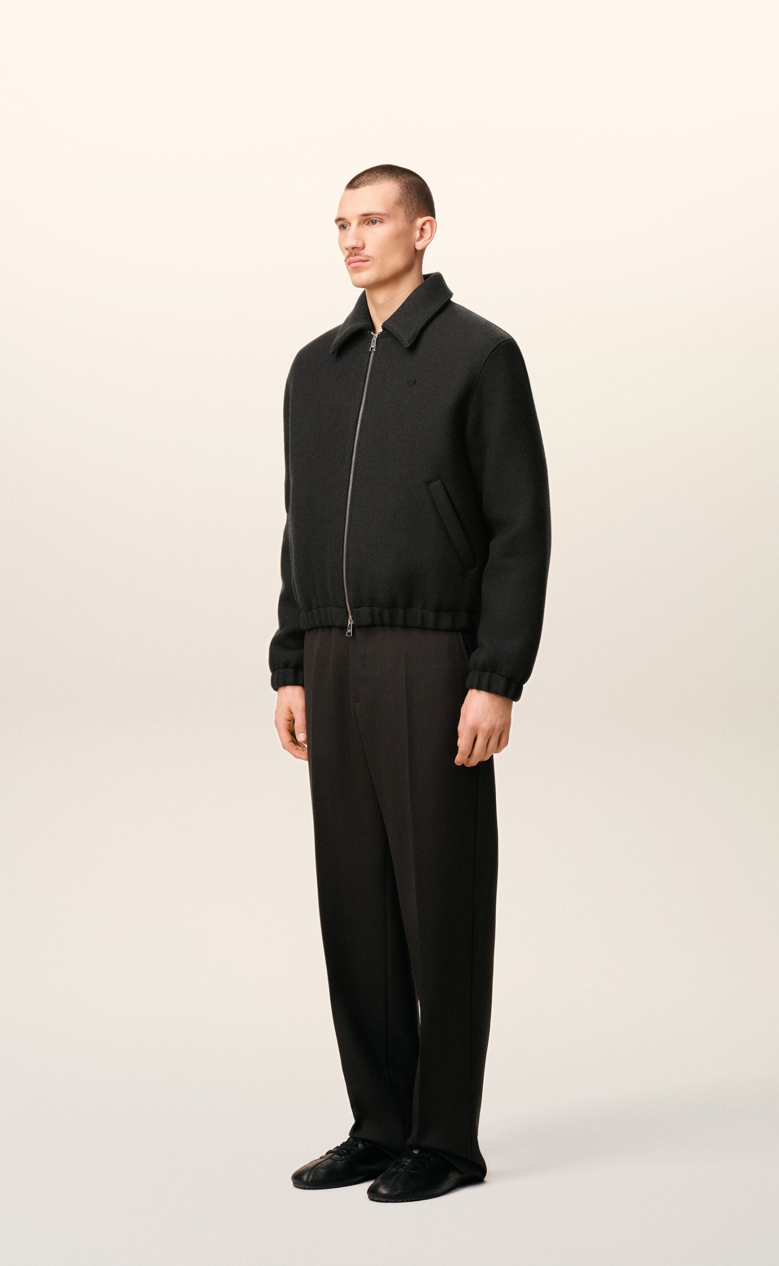 ADC GABARDINE ZIPPED ANTHRACITE JACKET