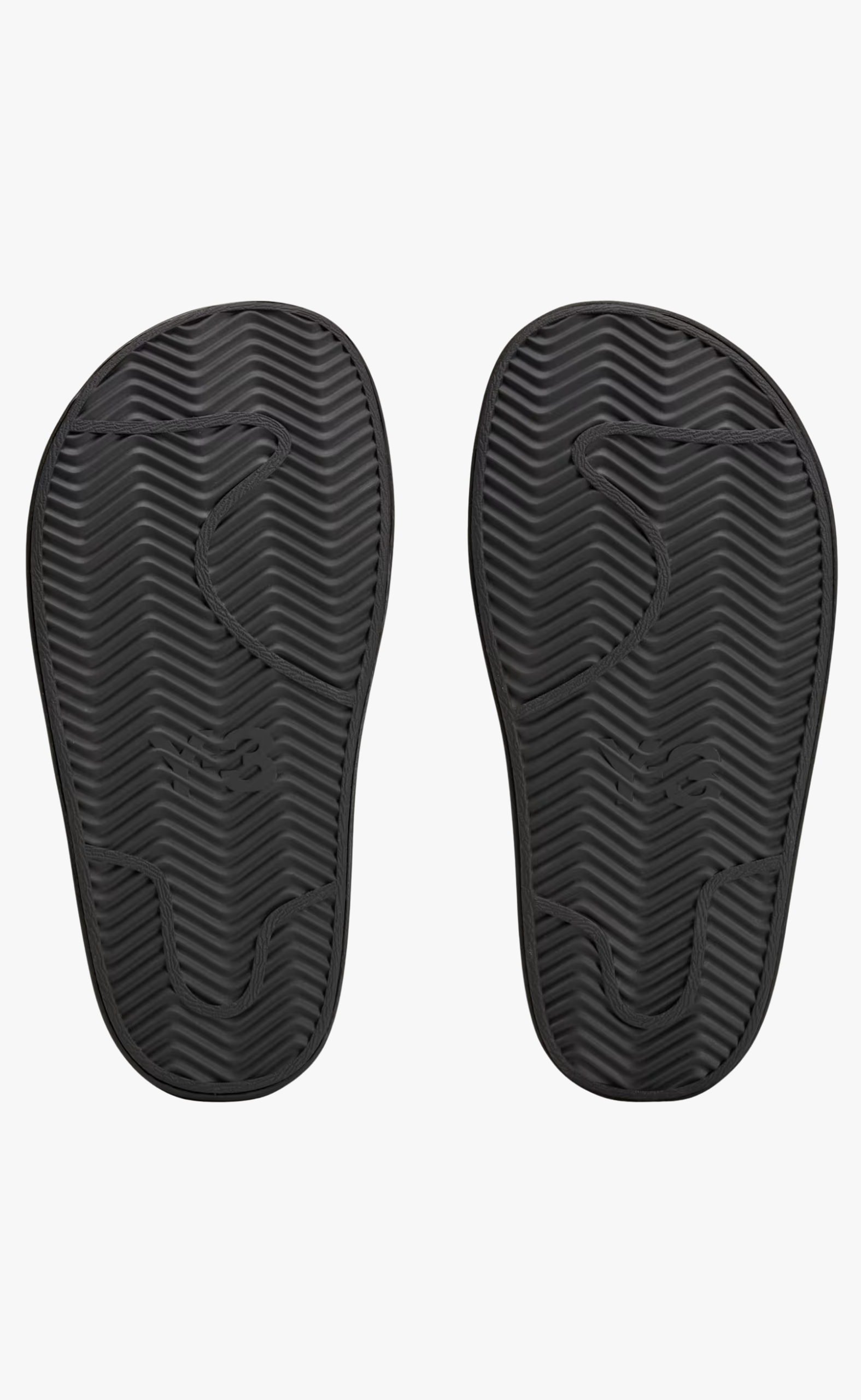 Y-3 BLACK SLIPPERS