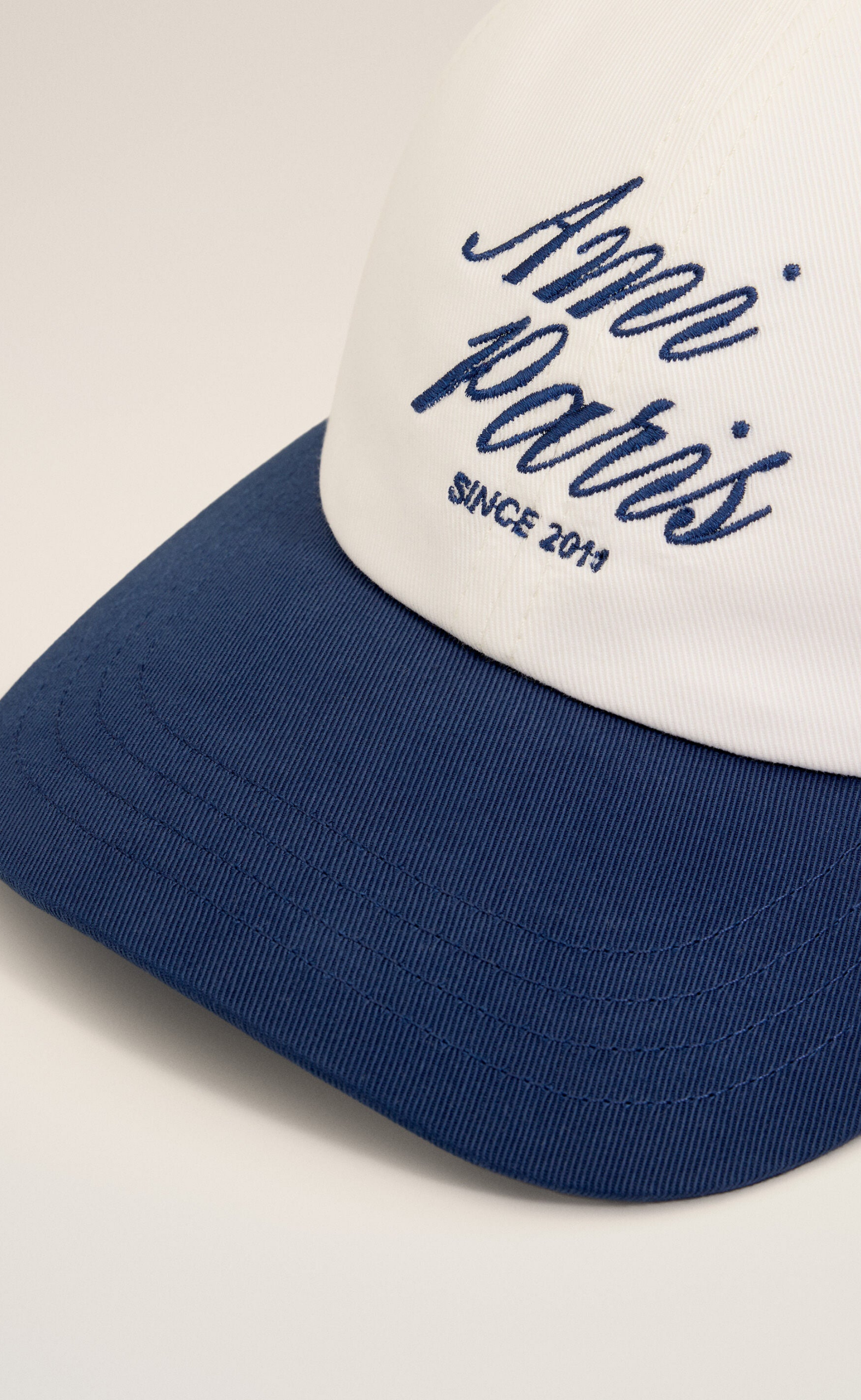 BICOLOR AMI PARIS WHITE INK HAT