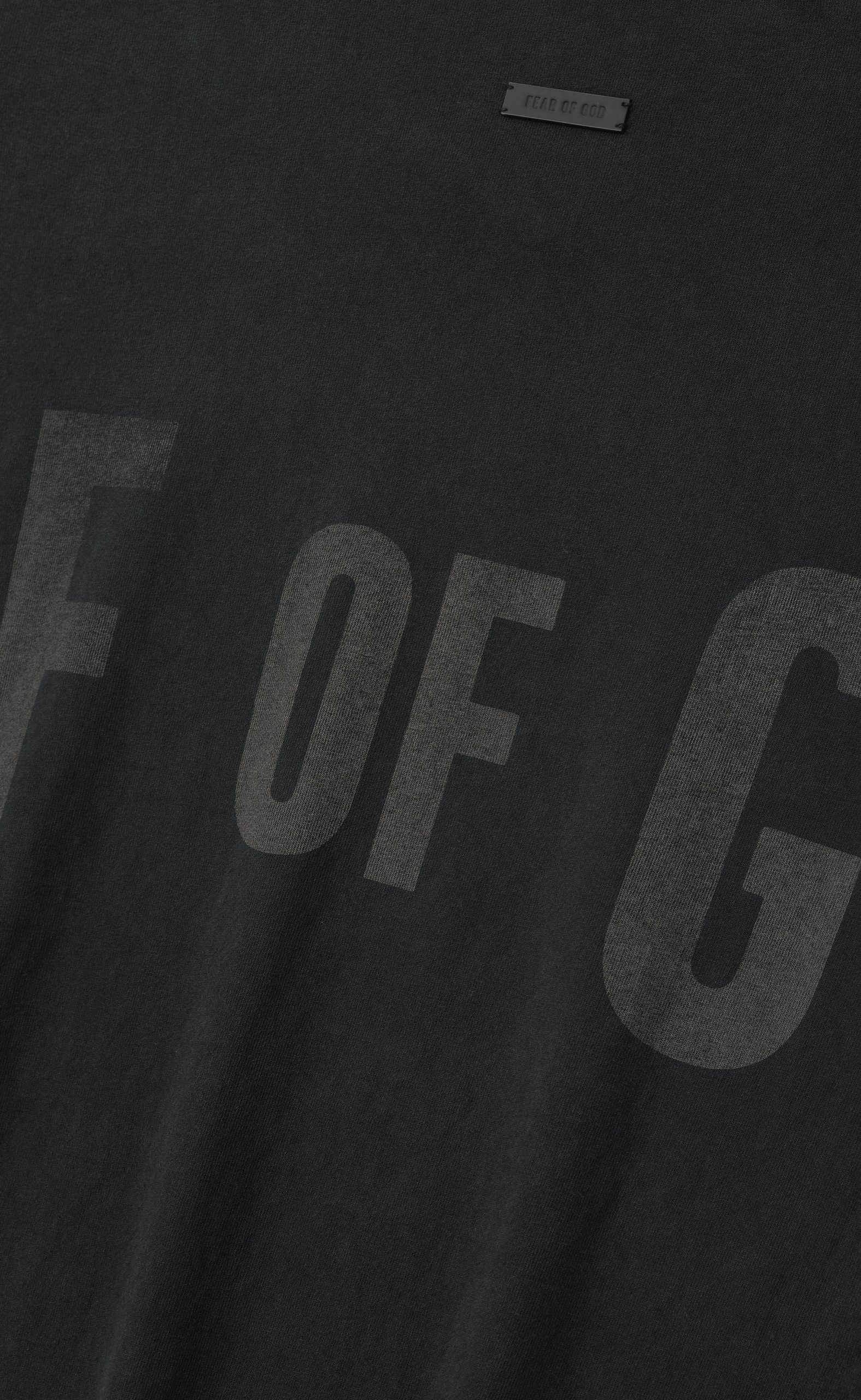 FEAR OF GOD "F OF G" BLACK LONGSLEEVE