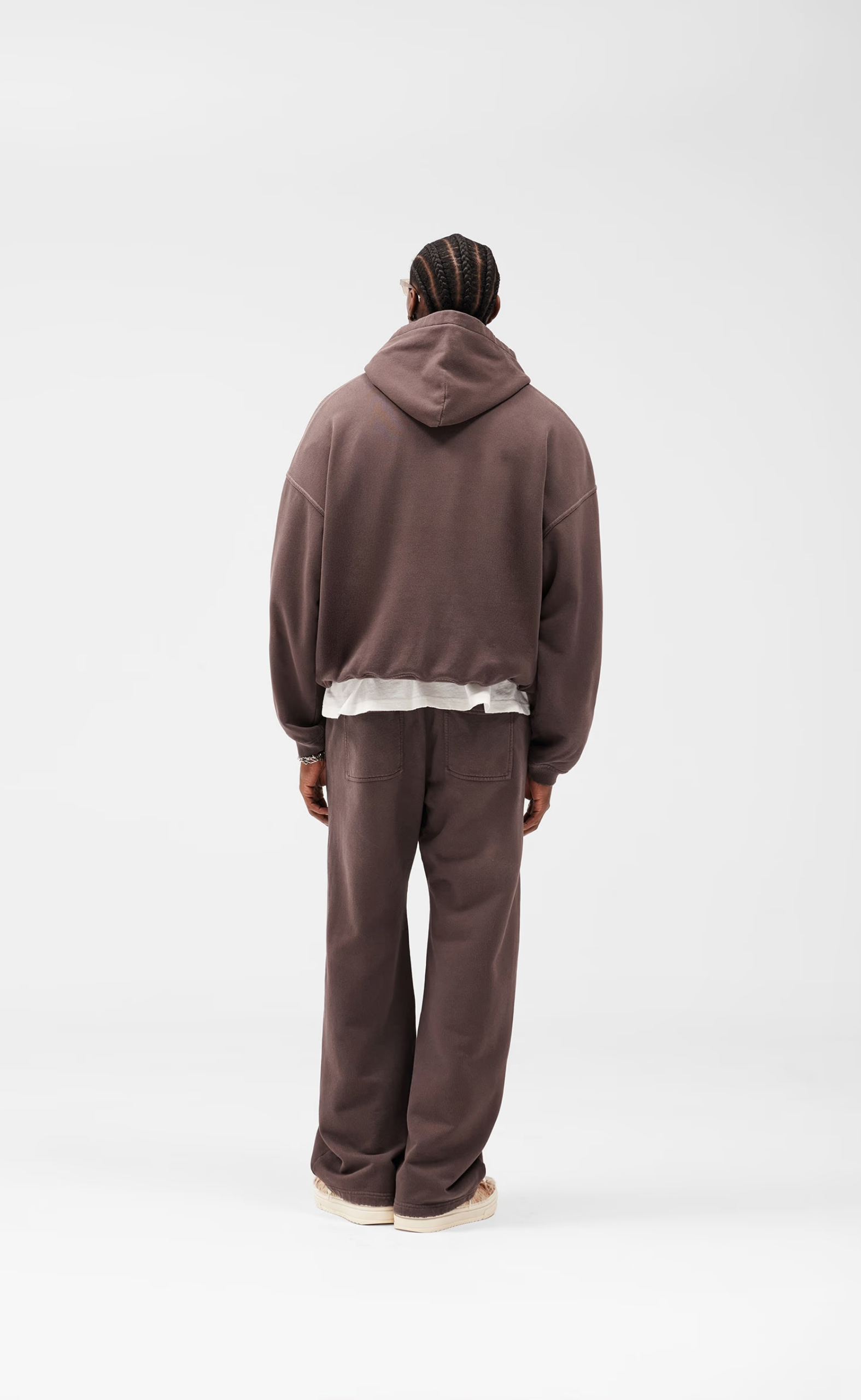ENGLAND WASHED BROWN HOODIE