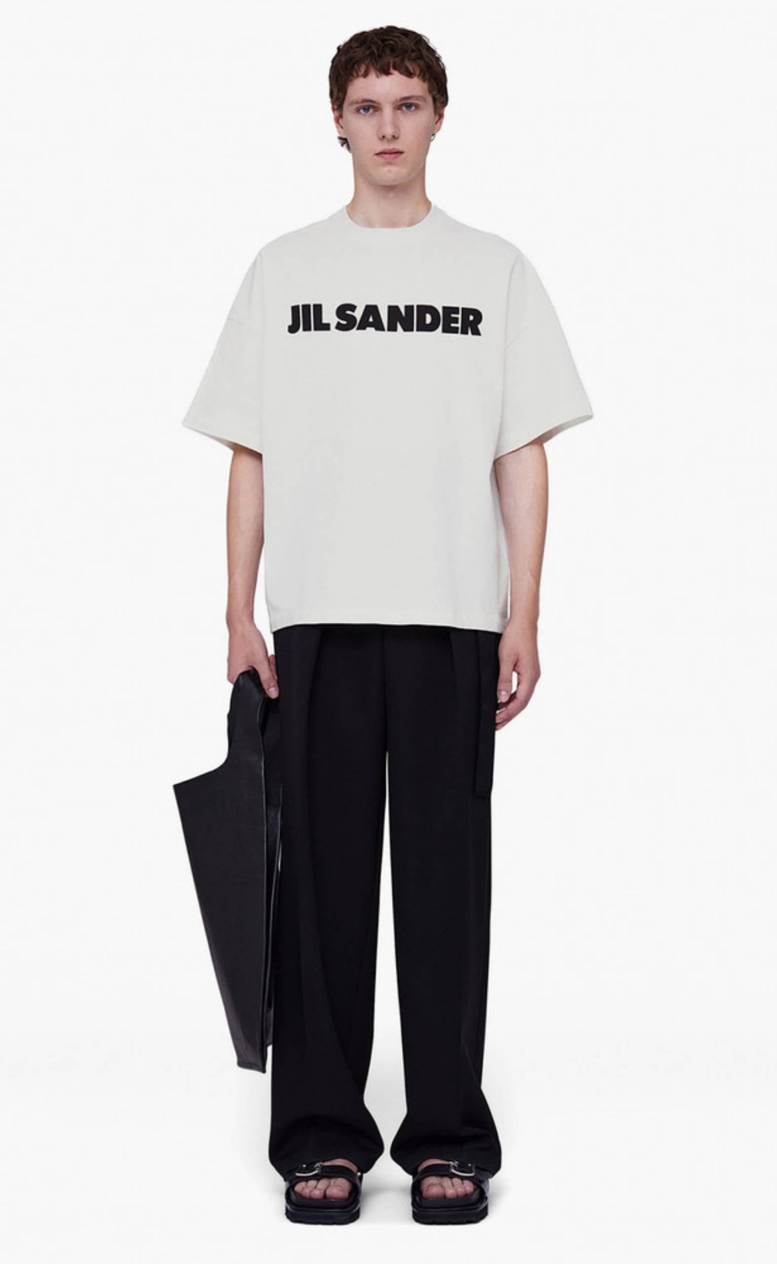 LOGO PRINT BOXY PORCELAIN T-SHIRT