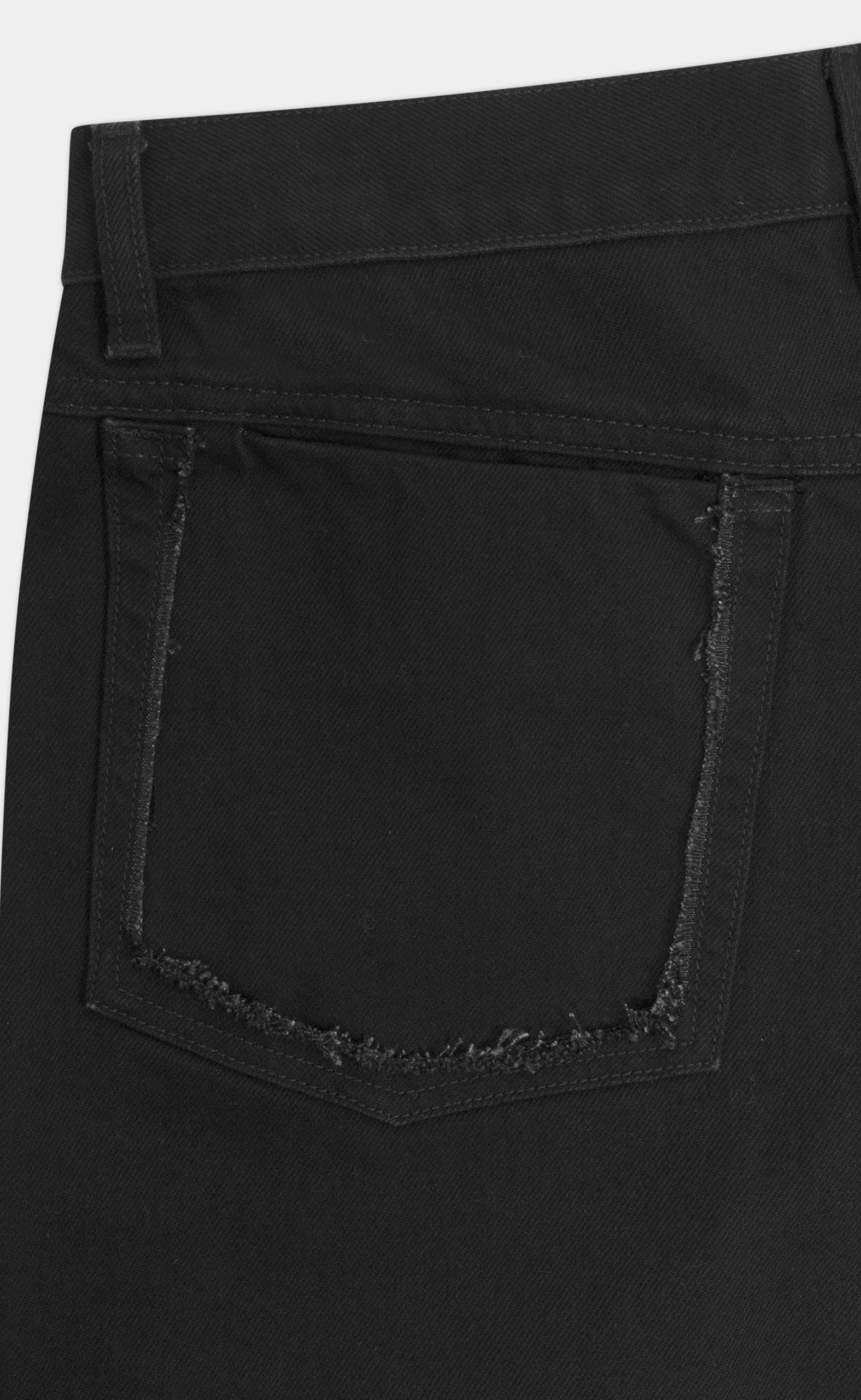 FENCE DENIM BLACK SHORTS