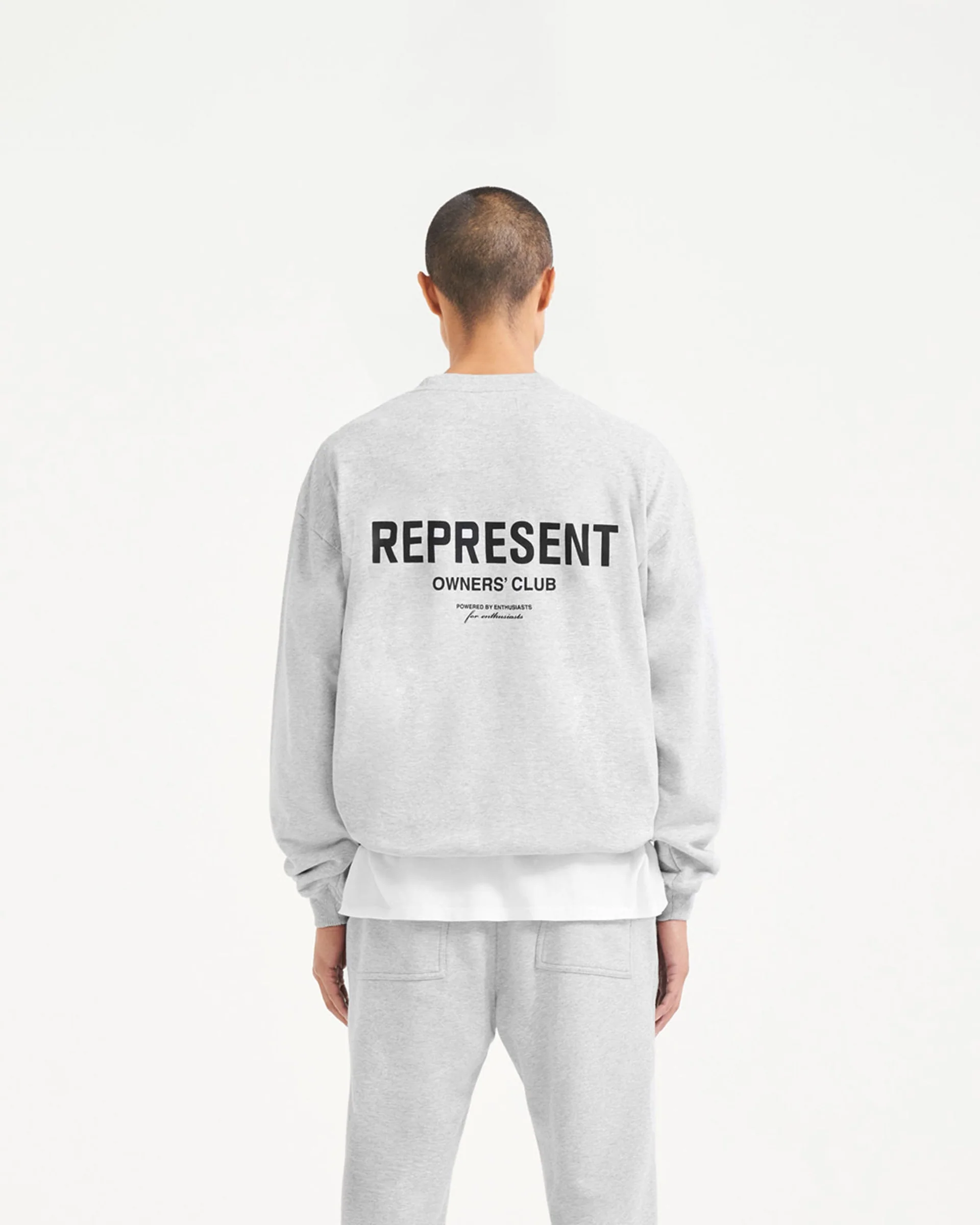 REPRESENT OWNERS CLUB ASH GREY CREWNECK