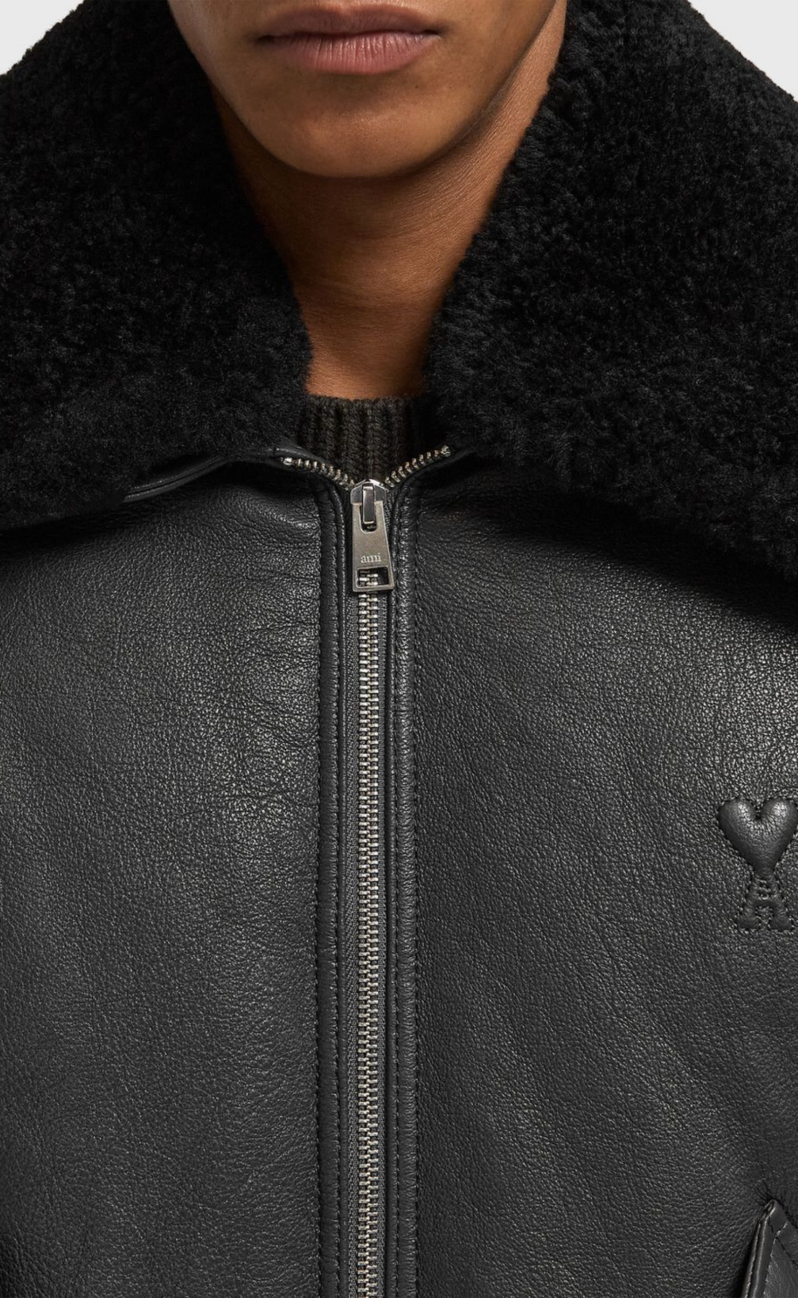 CUIR LEATHER ANTHRACITE JACKET