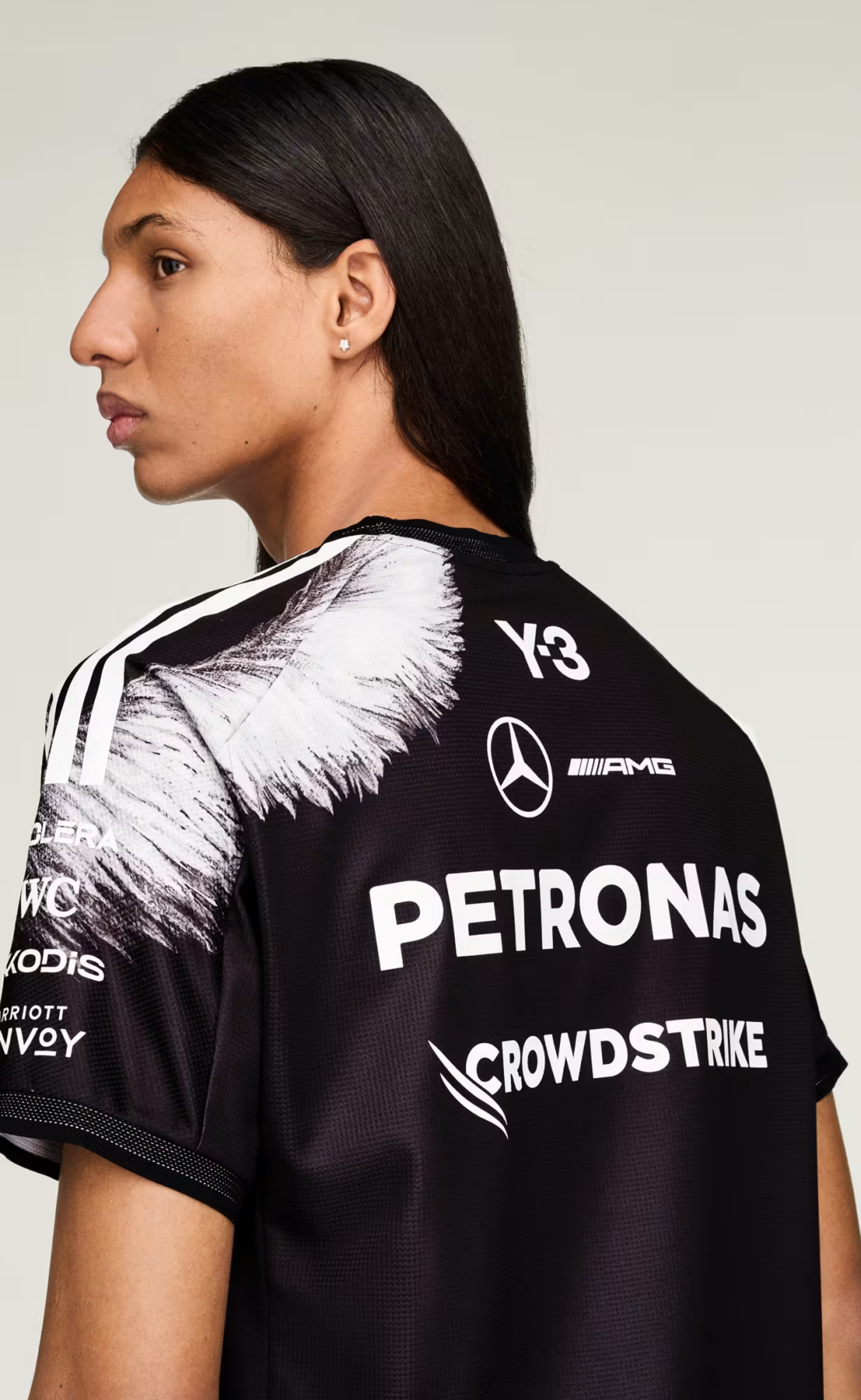 F1 MERCEDES DRIVER BLACK T-SHIRT