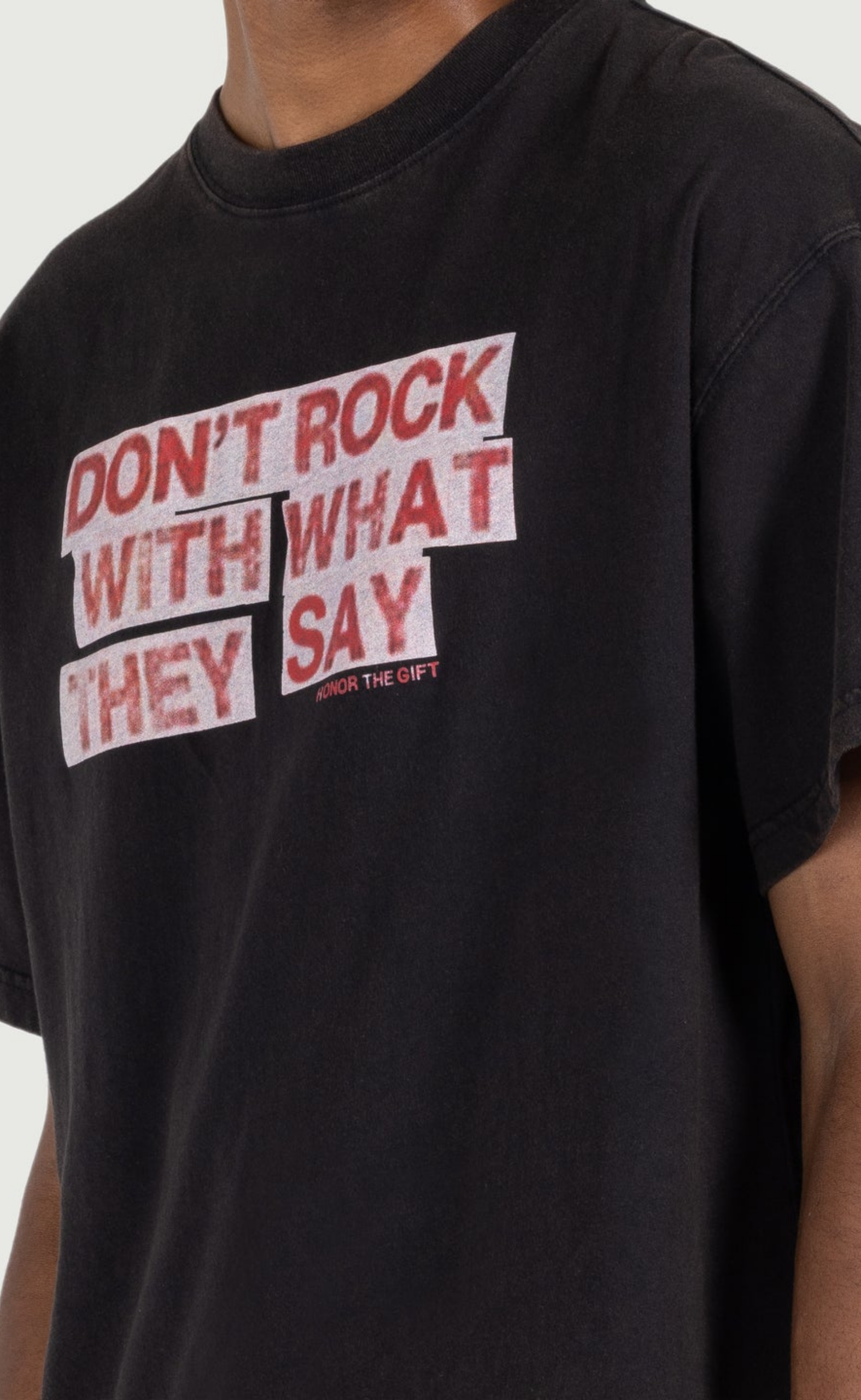 WHAT THEY SAY BLACK T-SHIRT