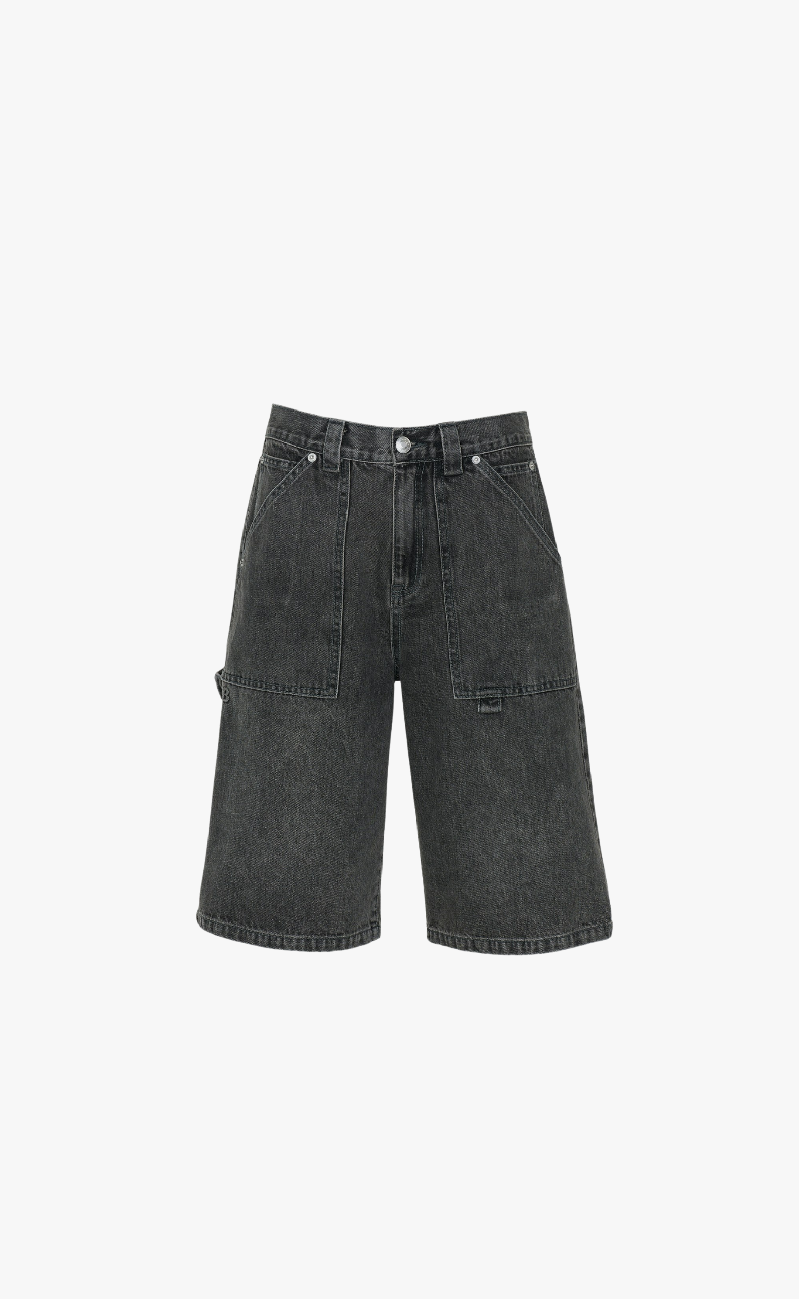 KIMI BERMUDA GRAY WASHED SHORTS