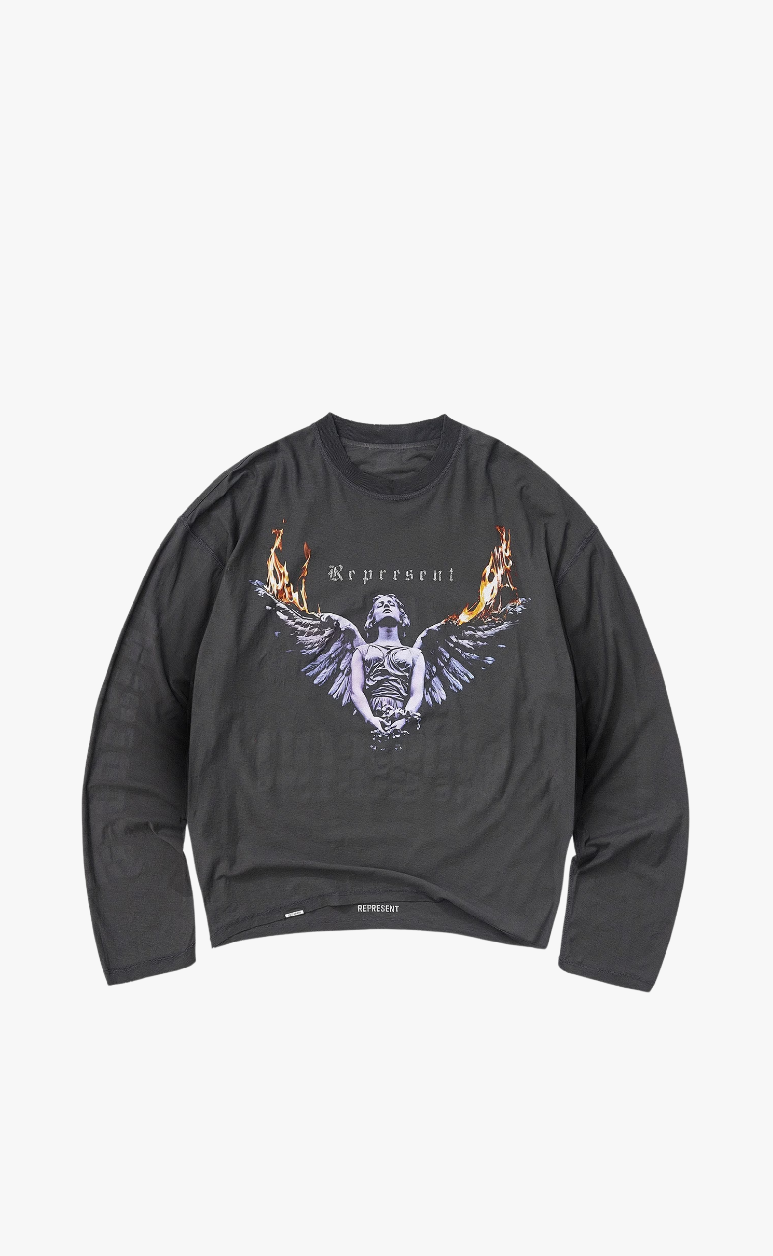 REPRESENT LIVING LEGACY TOUR SUN FADE GREY LONGSLEEVE