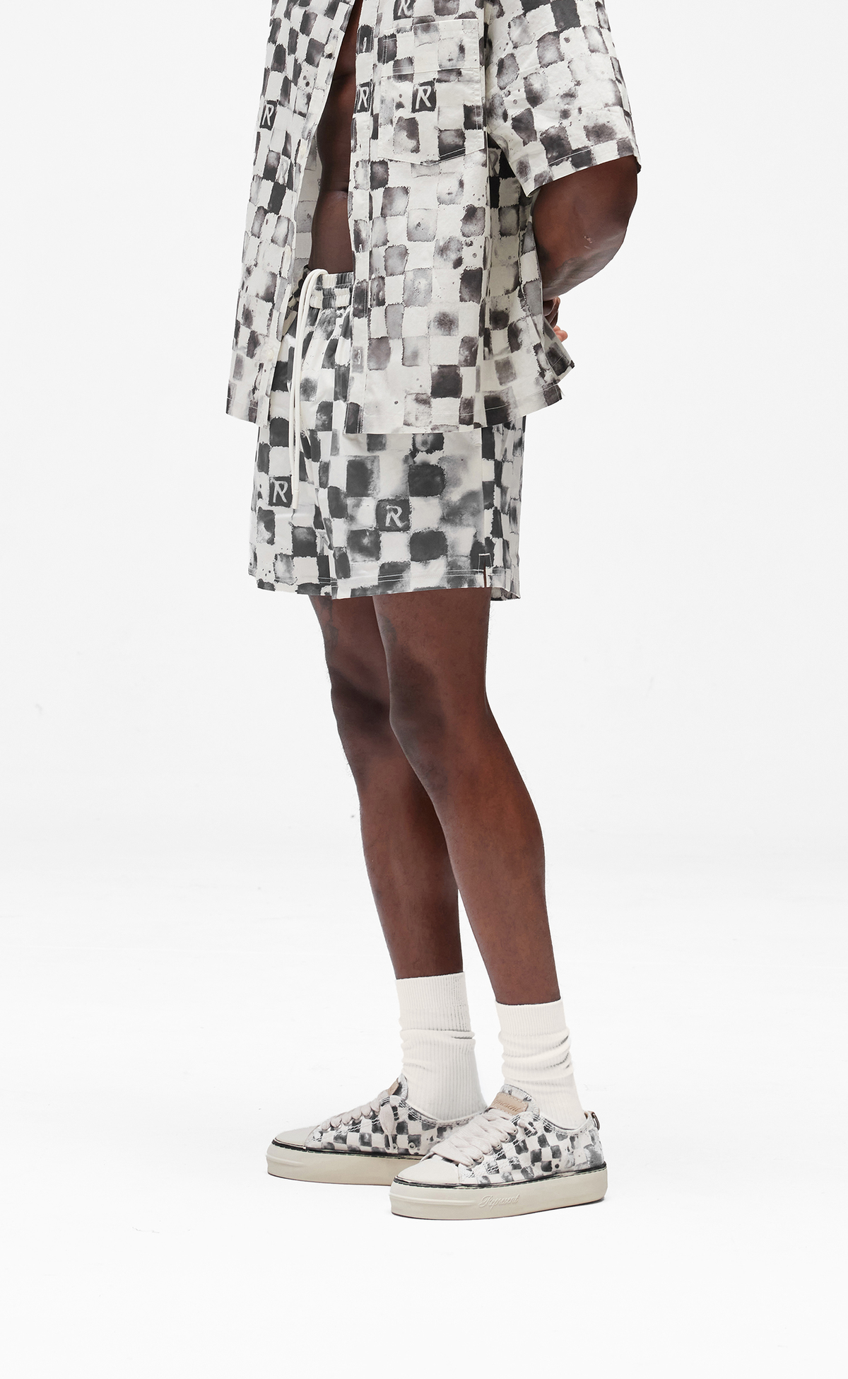 POOL SIDE SWIM FLAT WHITE SHORTS
