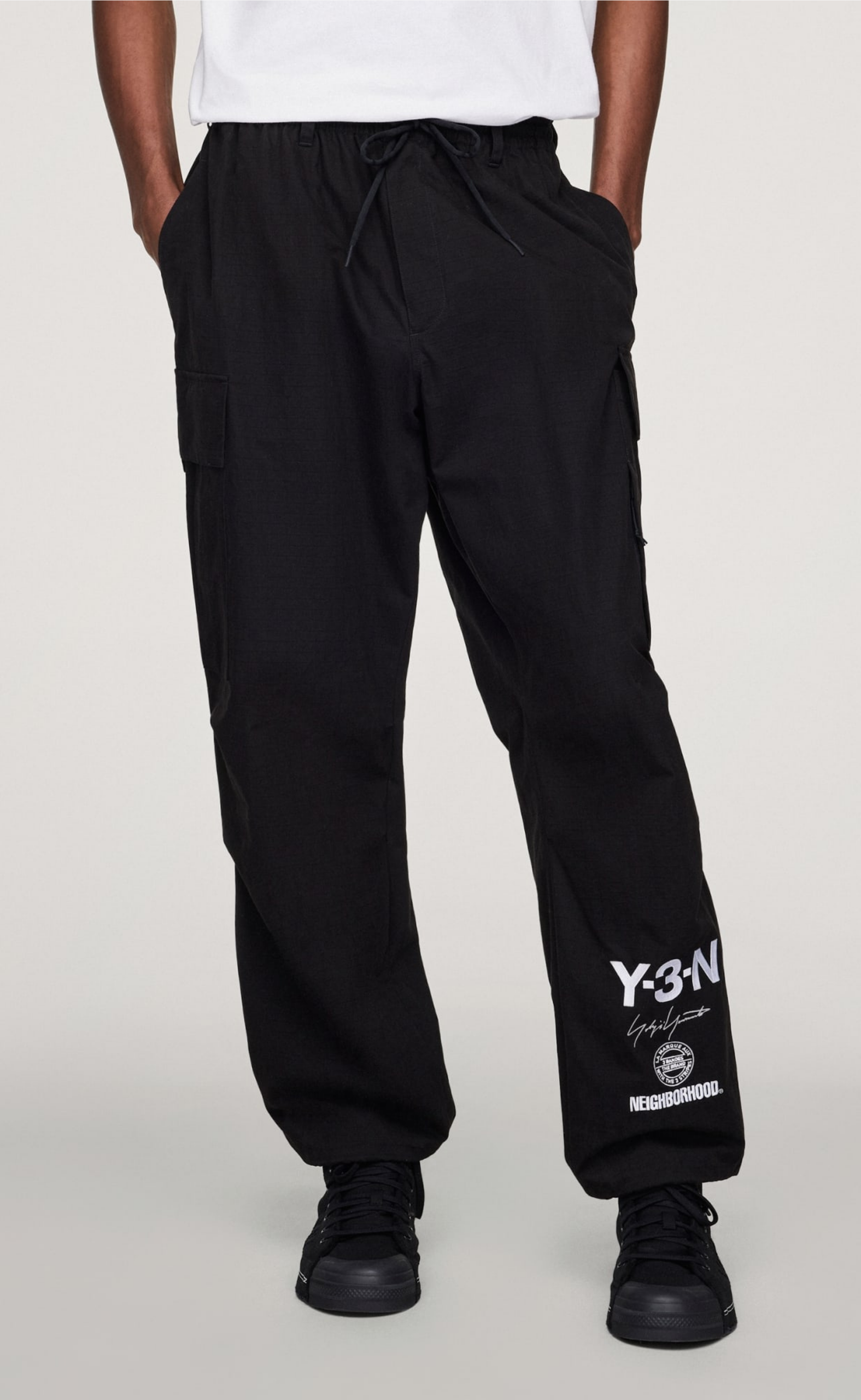 Y-3 NBHD CARGO BLACK PANTS