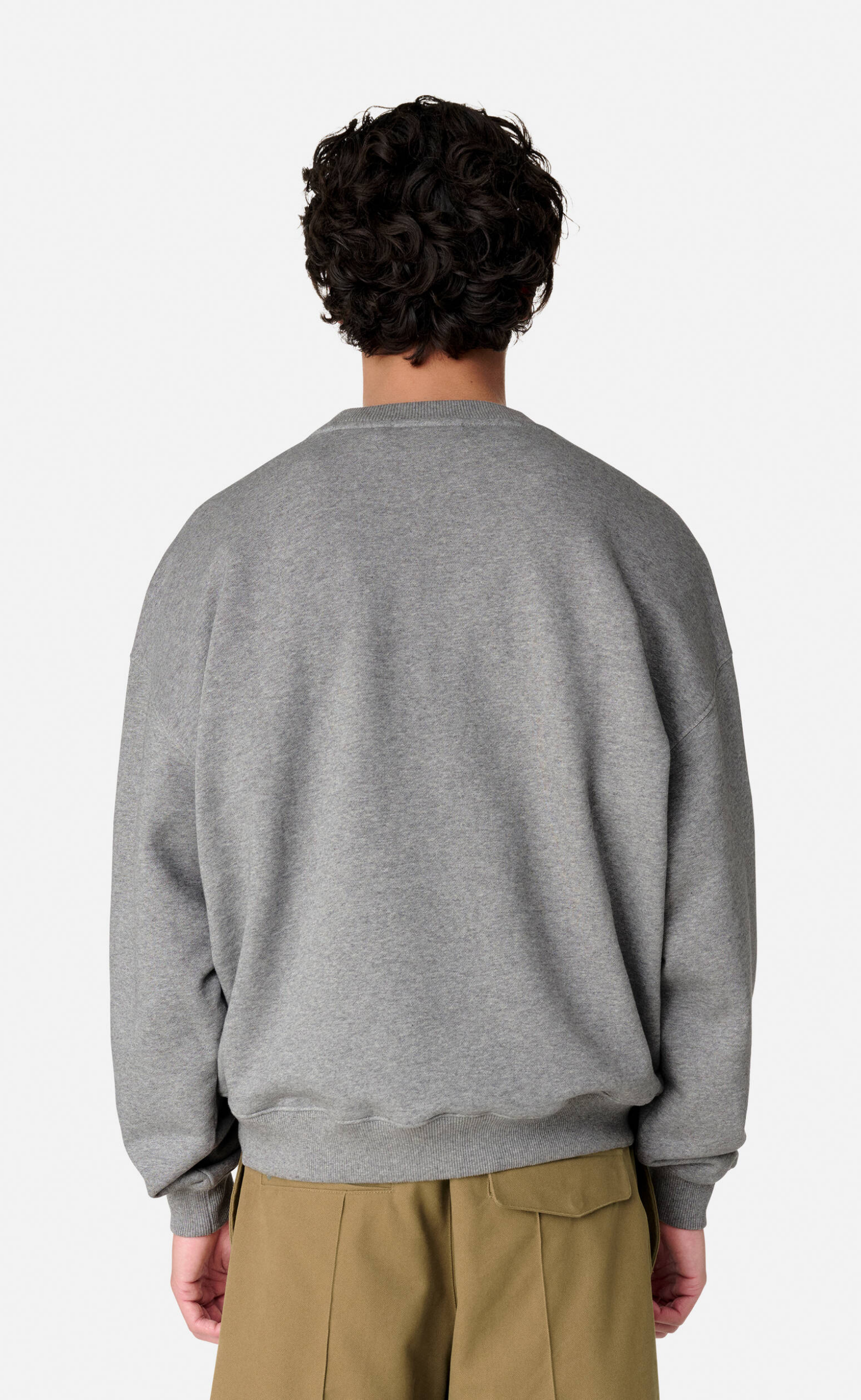 PARIS GREY MELANGE CREWNECK