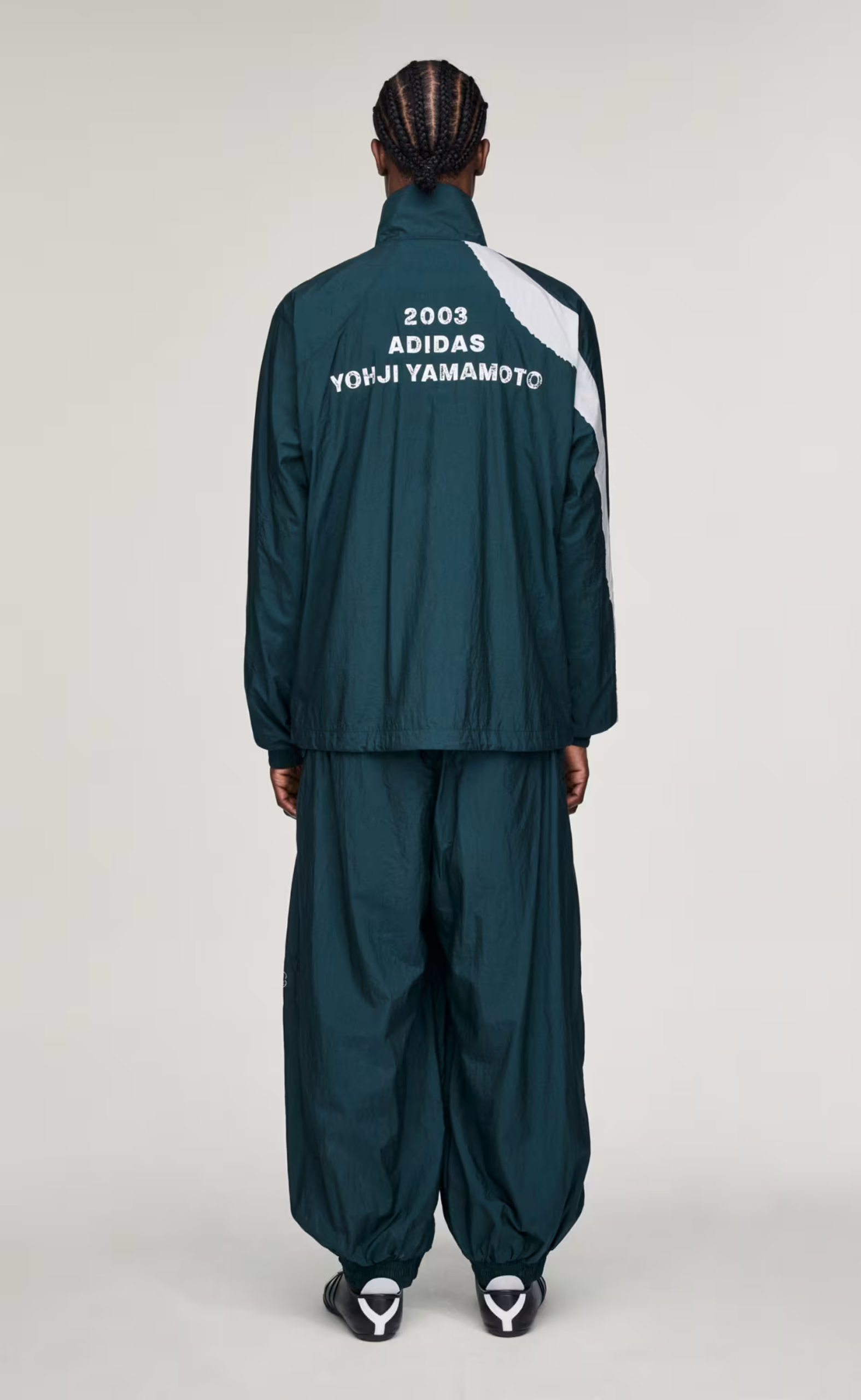 Y-3 RAW EDGE 3 STRIPES NYLON AURORA IVY JACKET