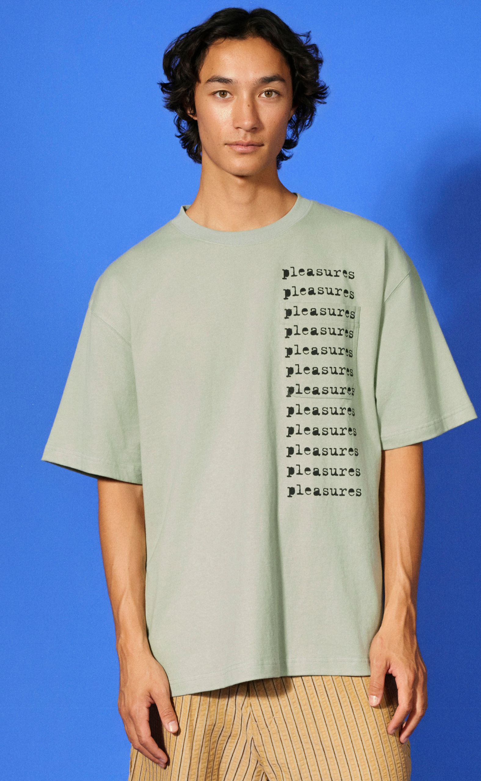 SLIP POCKET SAGE T-SHIRT