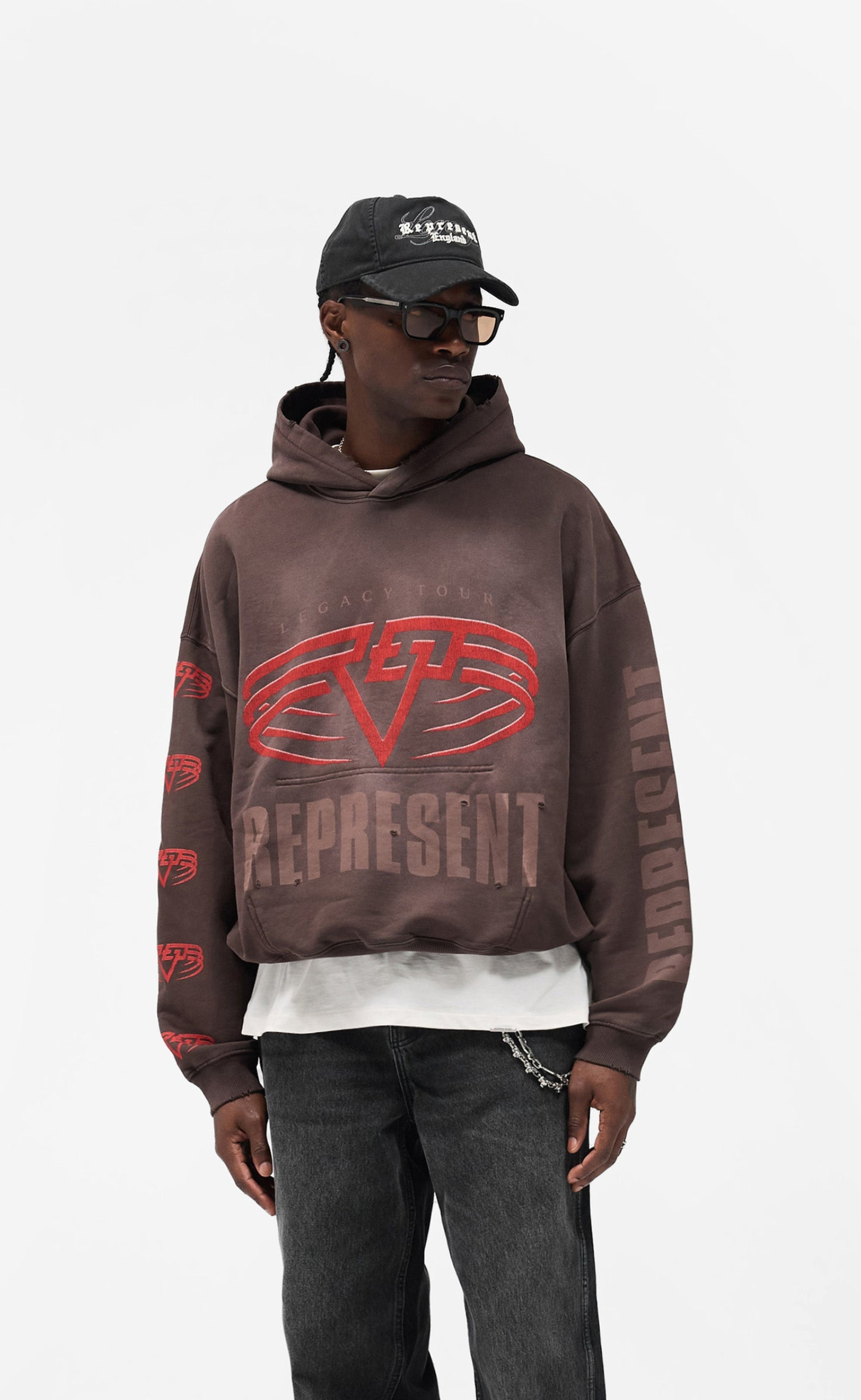 REPRESENT LIVING LEGACY TOUR NERO HOODIE