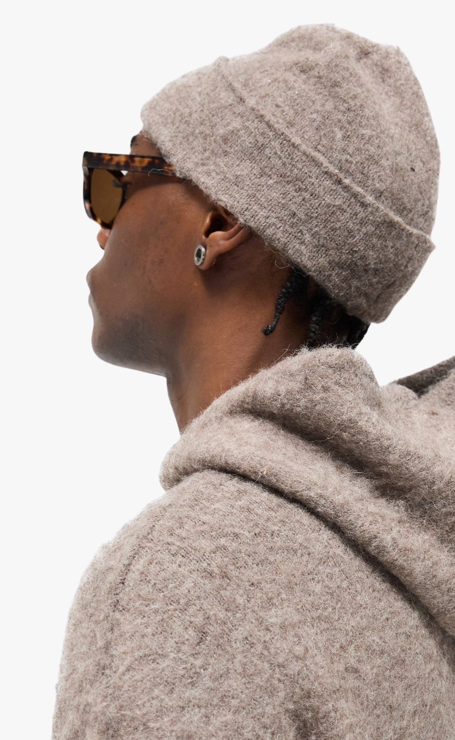 TEXTURED KNIT NERO BEANIE