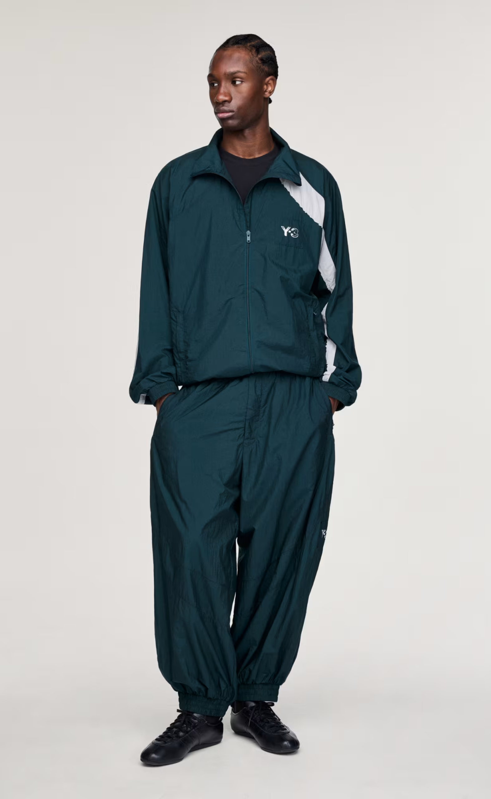 Y-3 RAW EDGE 3 STRIPES NYLON AURORA IVY JACKET
