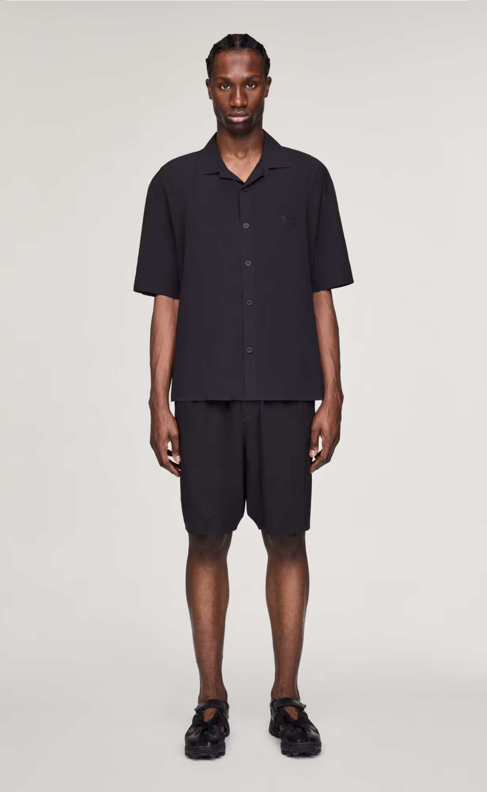 Y-3 ULTRALIGHT WOVEN BLACK SHORTS