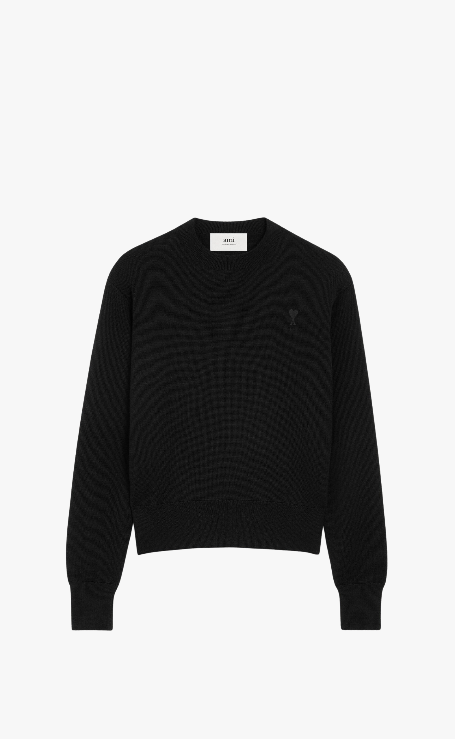 CONTRASTED ADC BLACK SWEATER