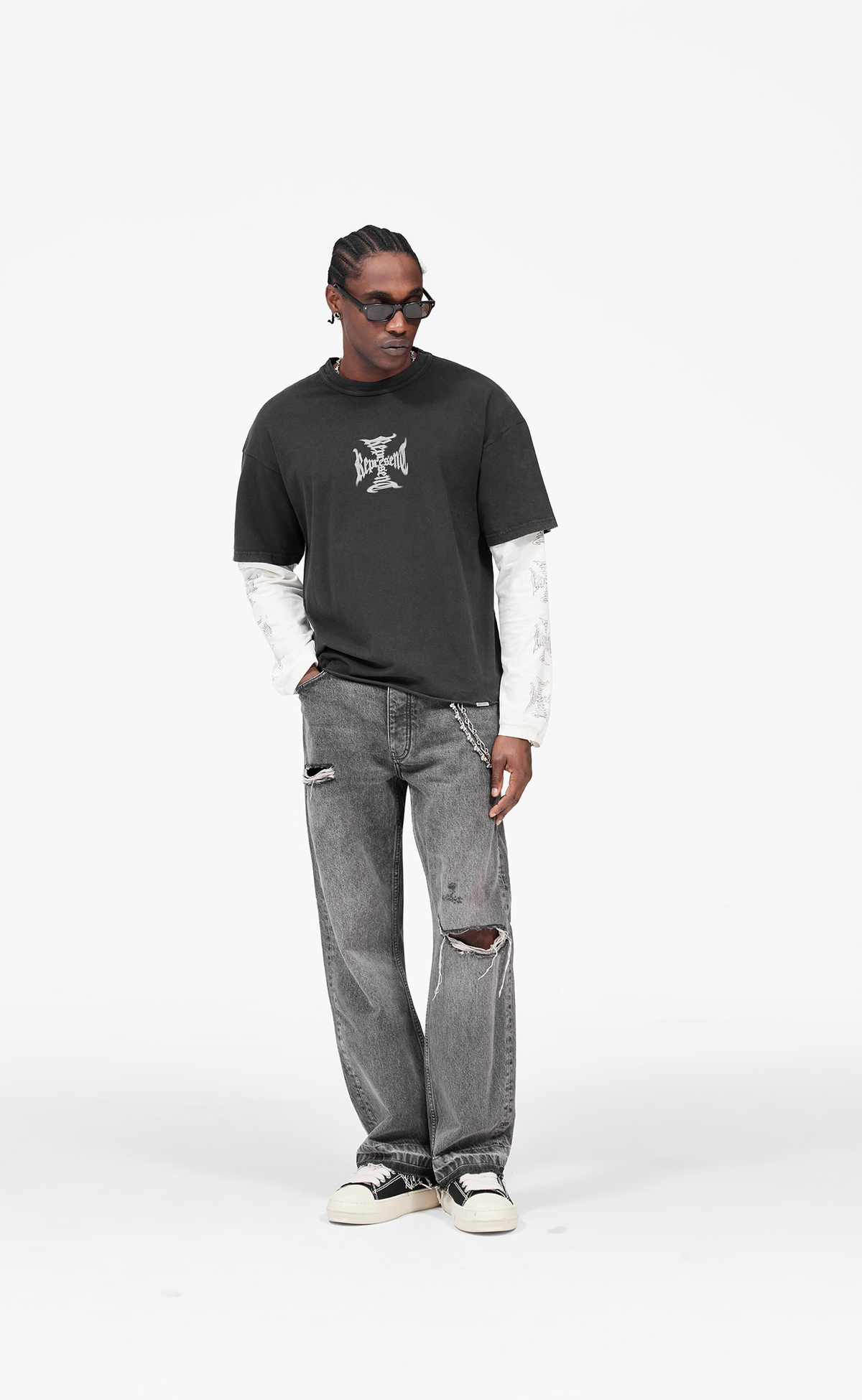 MH FADED BLACK LONGSLEEVE