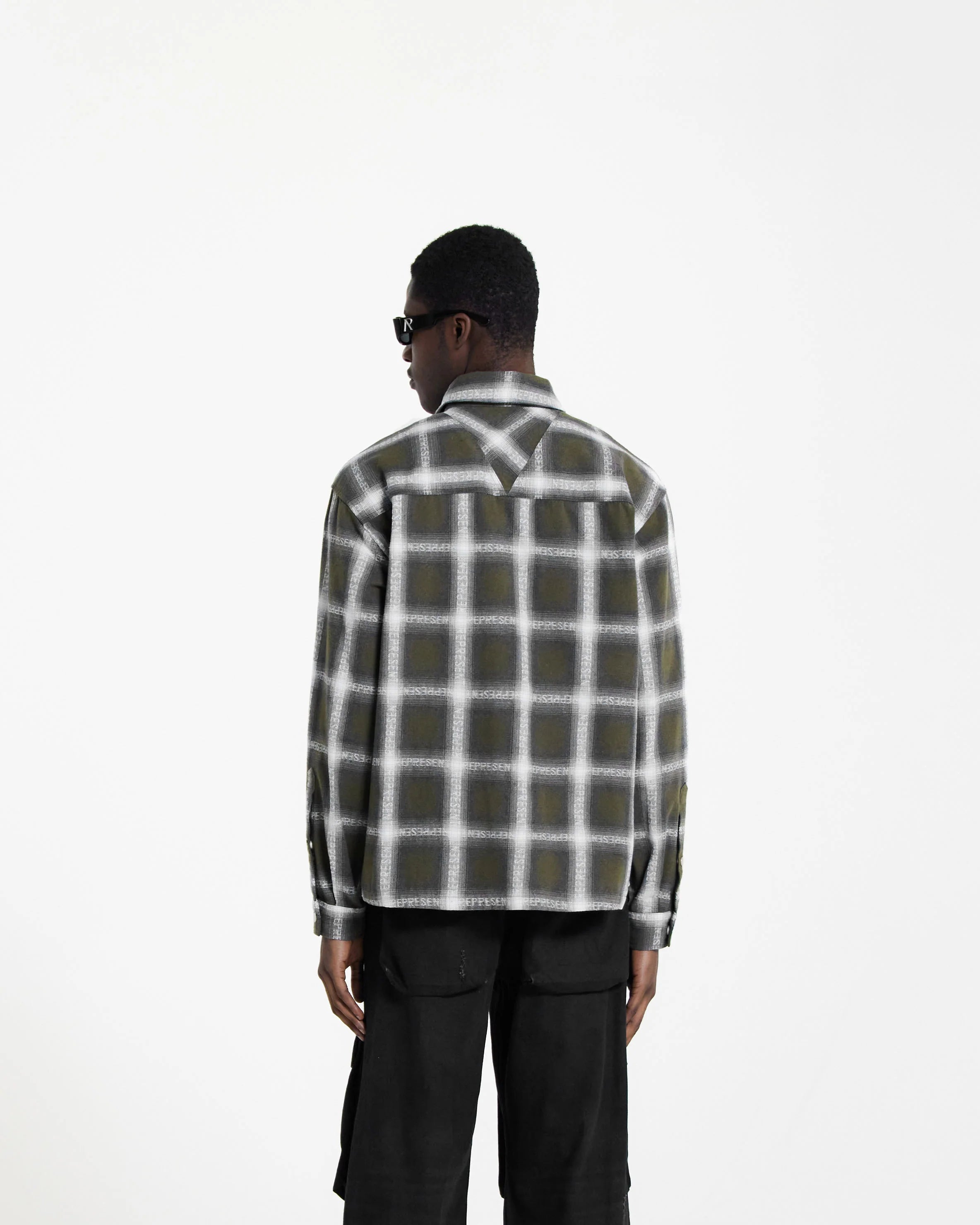 OLIVE FLANNEL SHIRT