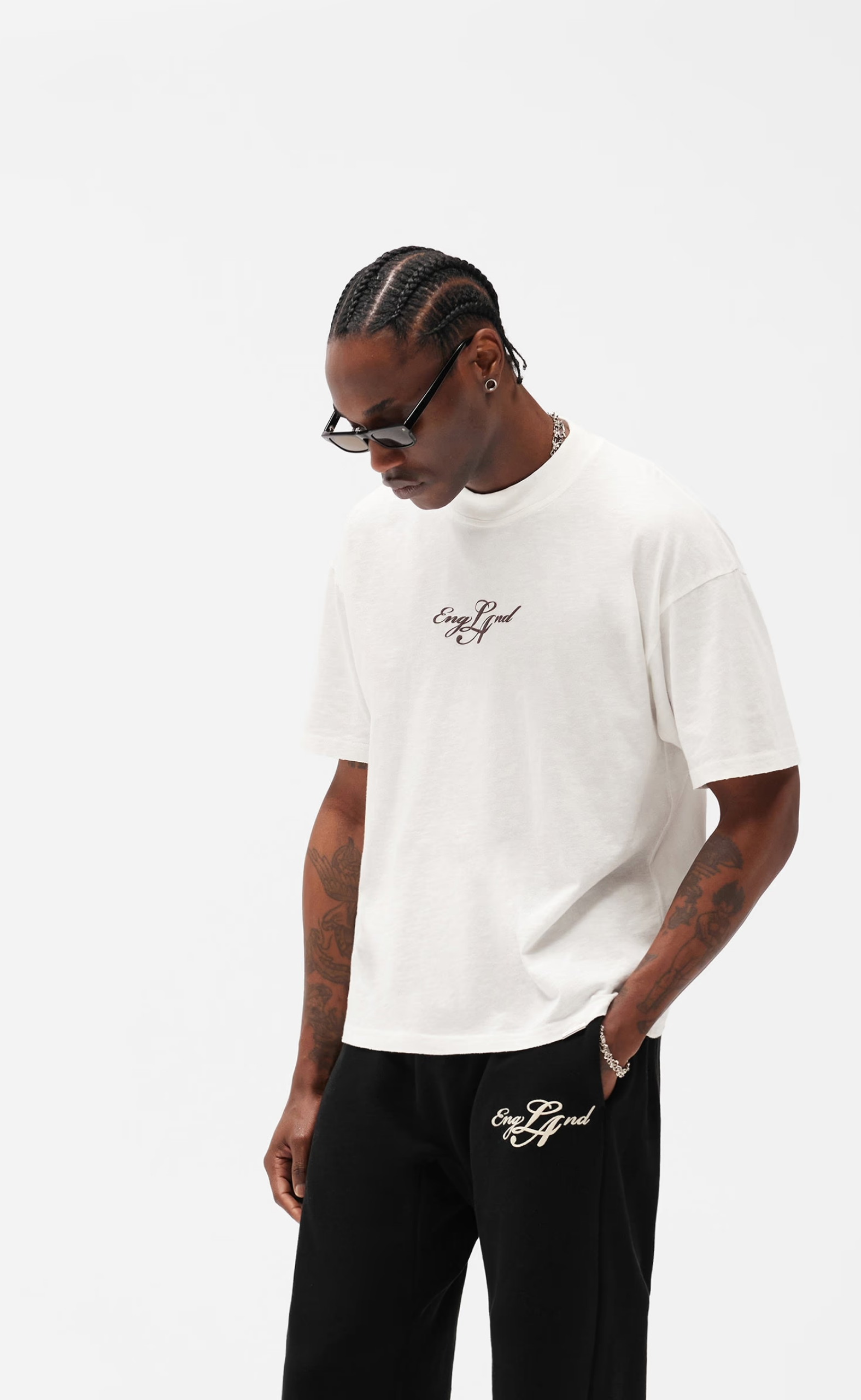 ENGLAND FLAT WHITE T-SHIRT