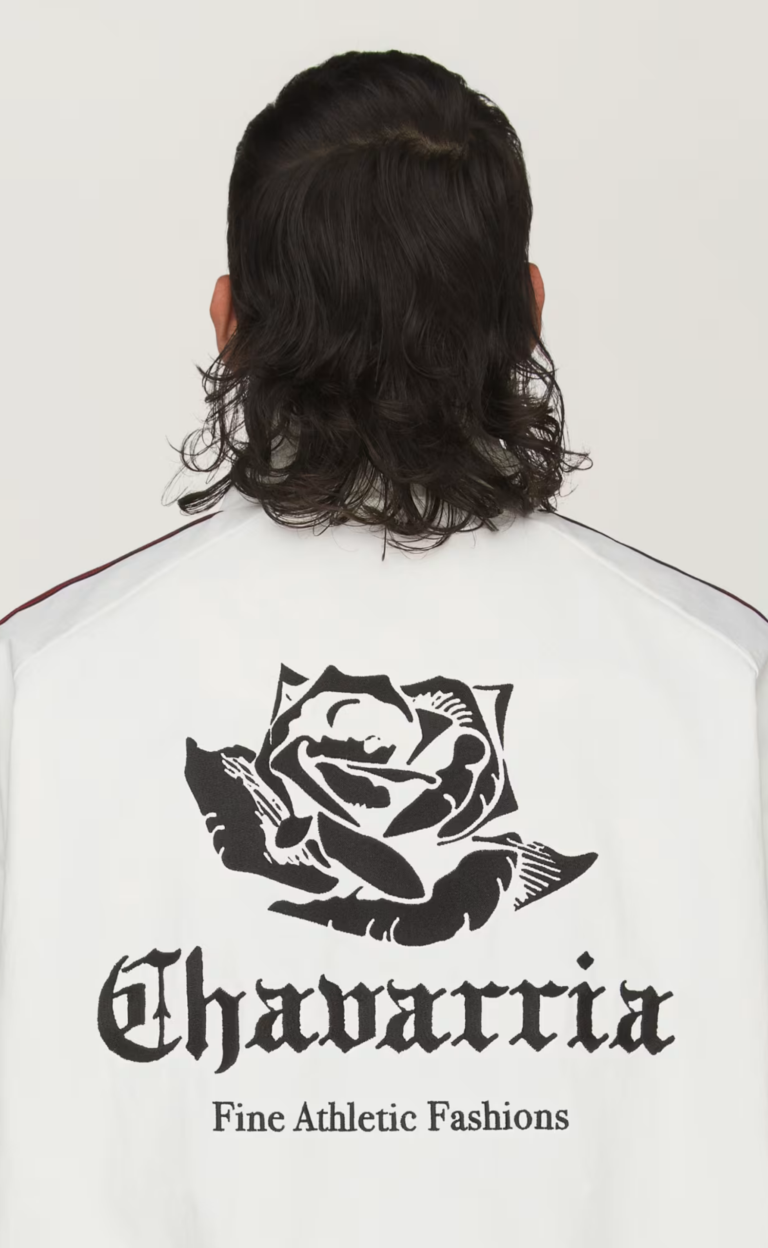 WC WOVEN WHITE TRACK JACKET