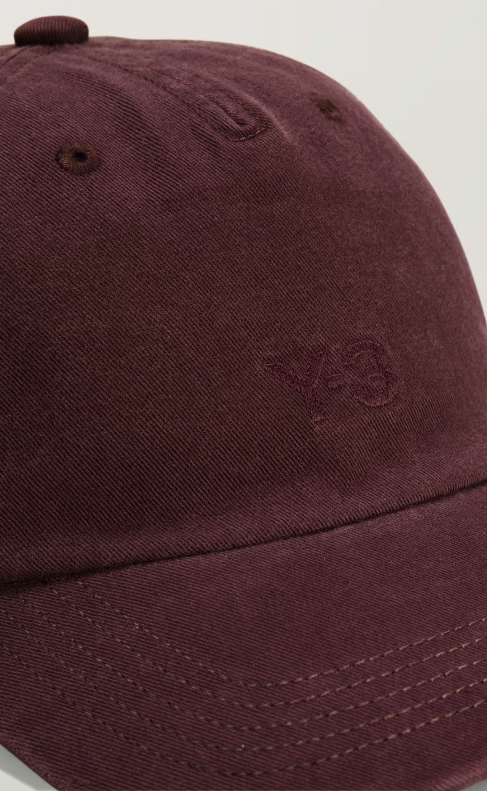 Y-3 DAD BURGUNDY HAT
